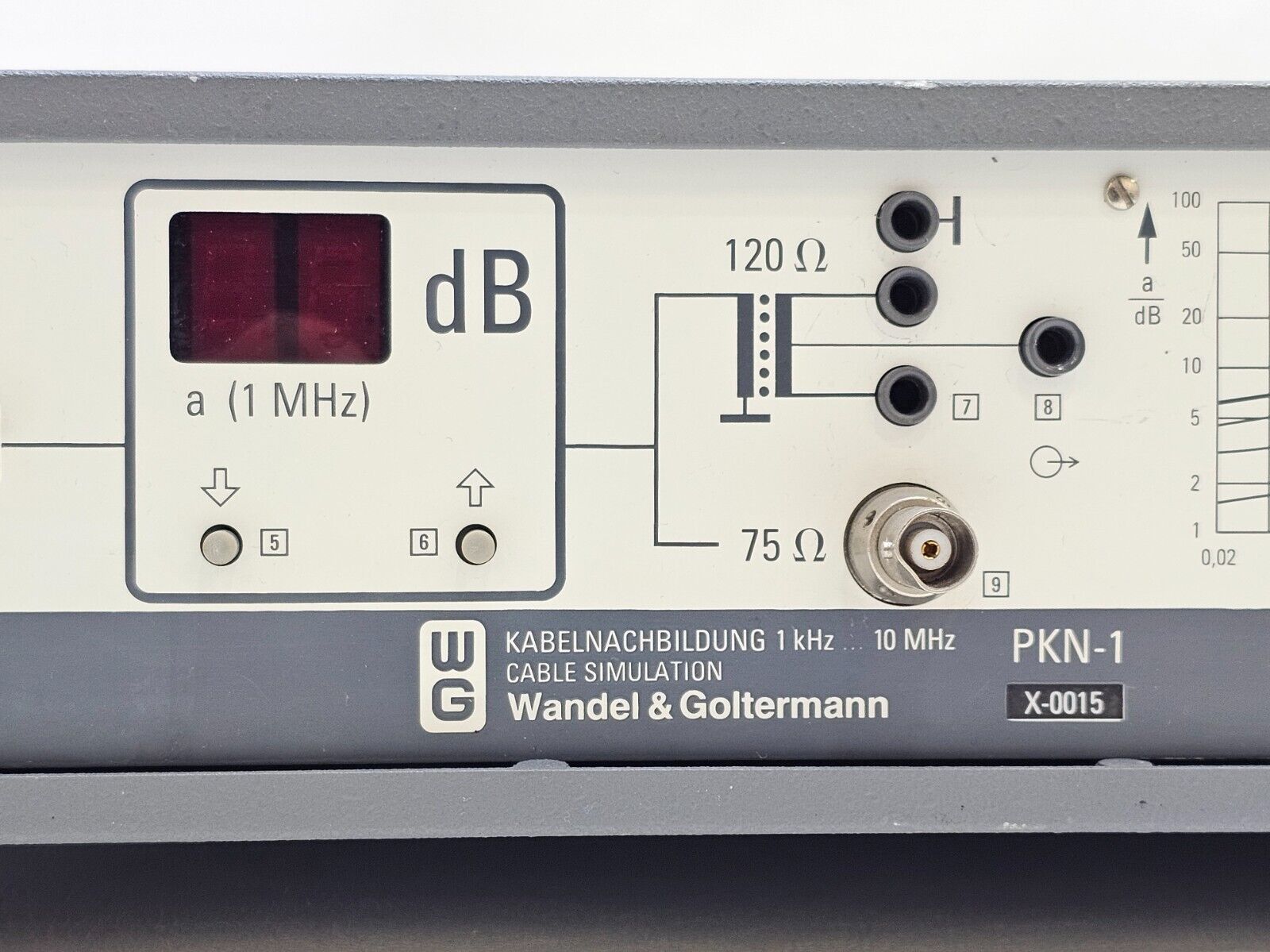 WG Wandel & Goltermann Line Simulator 1 khz - 10 MHz PKN-1 875/01