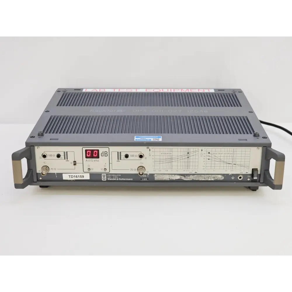 Wandel & Goltermann PKN-1 875/02 line simulator front panel view