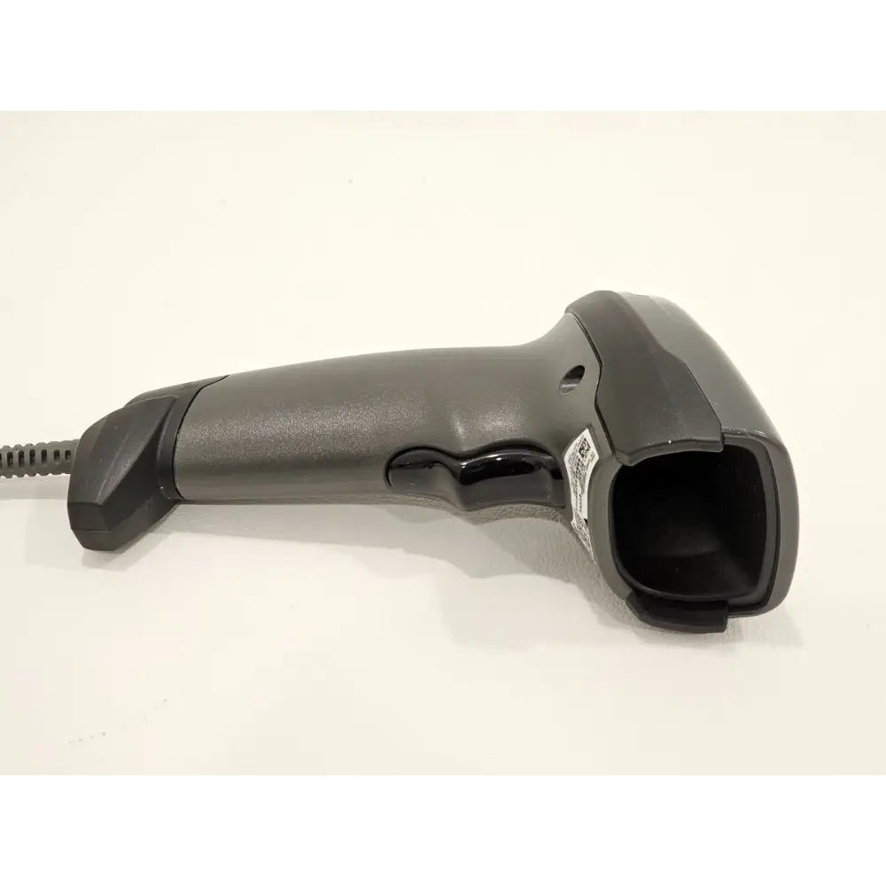 Zebra DS4608 barcode scanner side profile showing ergonomic handle design