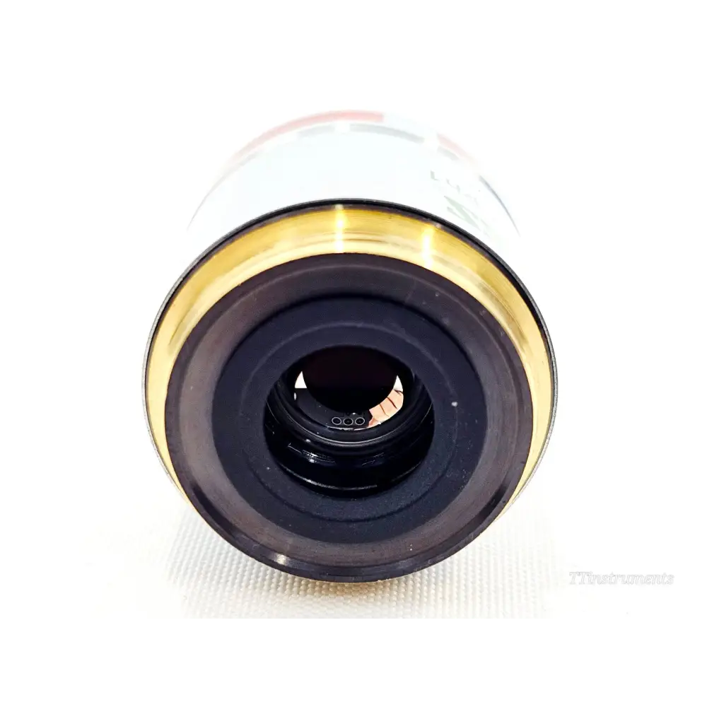 ZEISS LD A-Plan 5x/0.15 Ph1 objective top-down view showing gold M27 threaded mount and internal front lens element