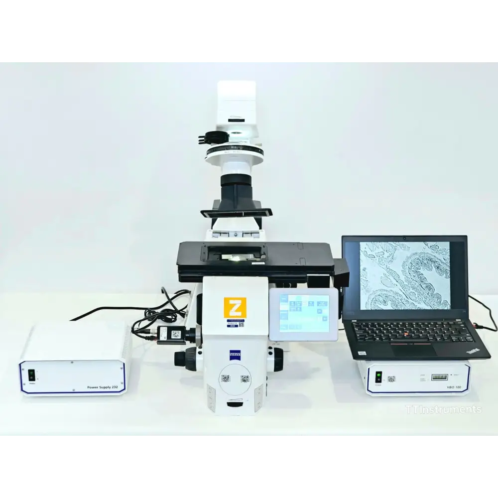ZEISS Axio Observer Z1 motorised inverted microscope full system with Lenovo laptop, Basler camera, HBO 100 and Power Supply 232