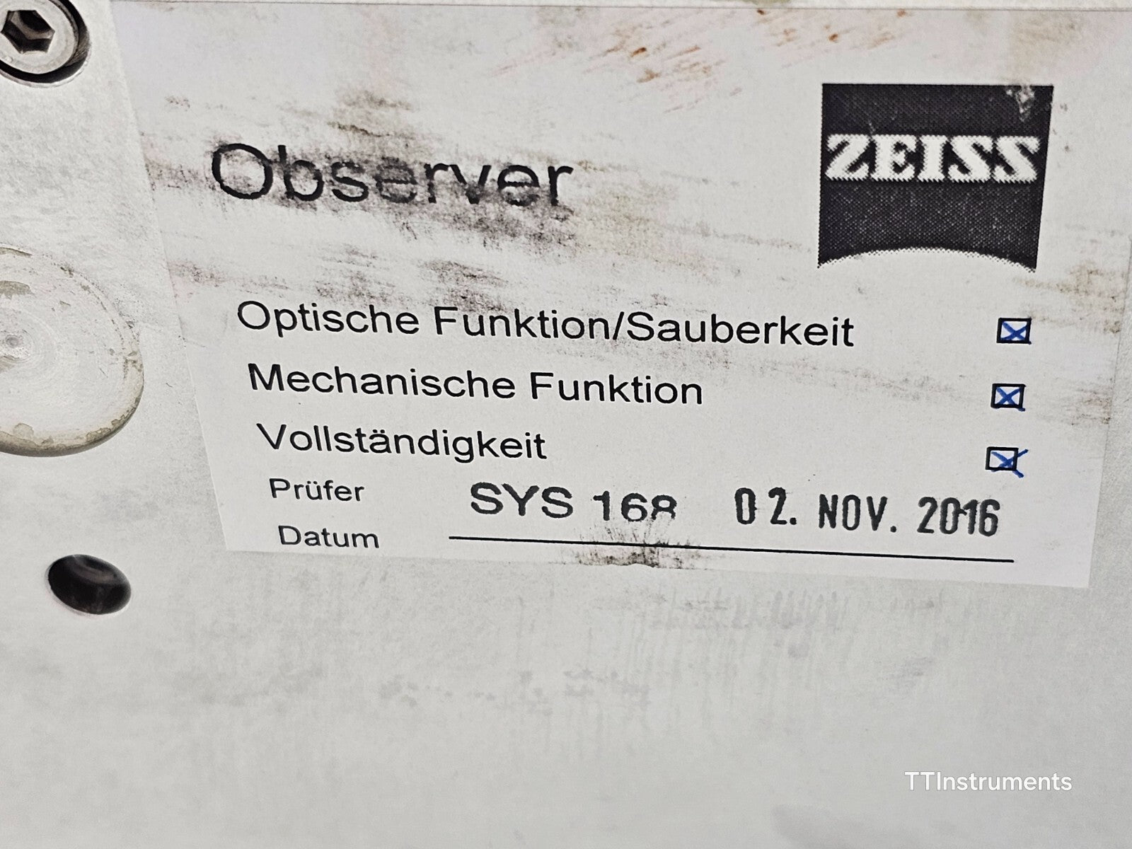 ZEISS Axio Observer Z1 Motorized Microscope with Laptop, Camera and Light Source