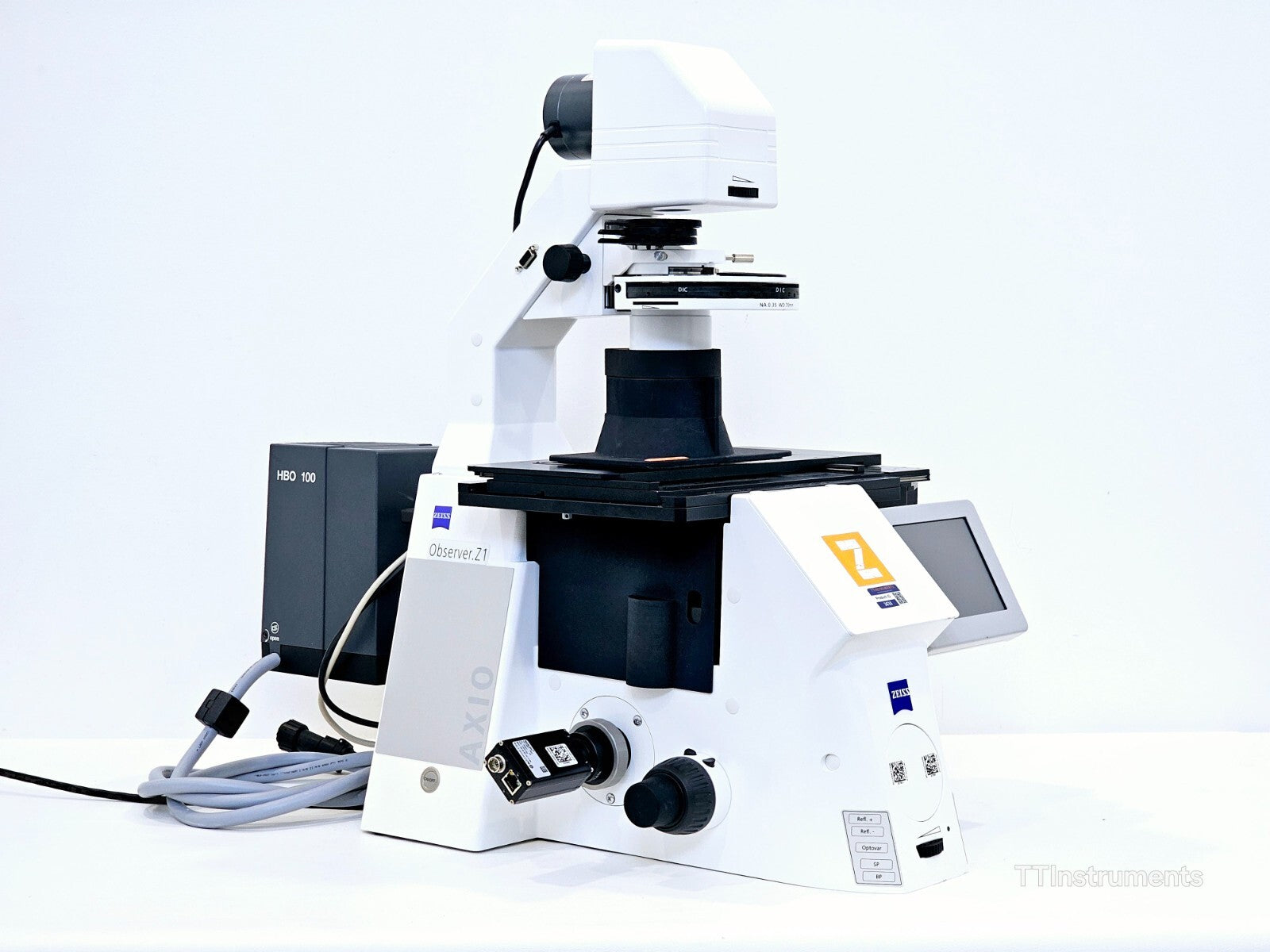 ZEISS Axio Observer Z1 Motorized Microscope with Laptop, Camera and Light Source