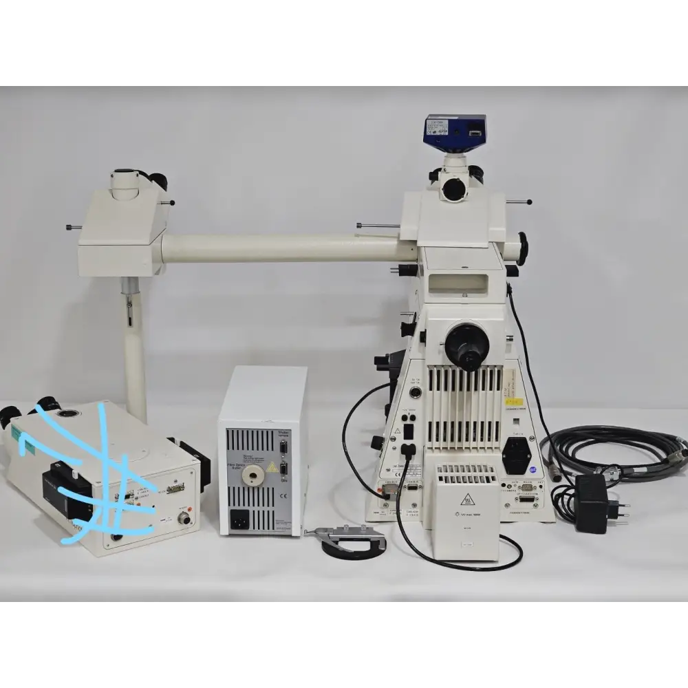 ZEISS Axioplan 2 Microscope 452185 w/ Teaching Arm AxioCam HRc + 6 Objectives &.