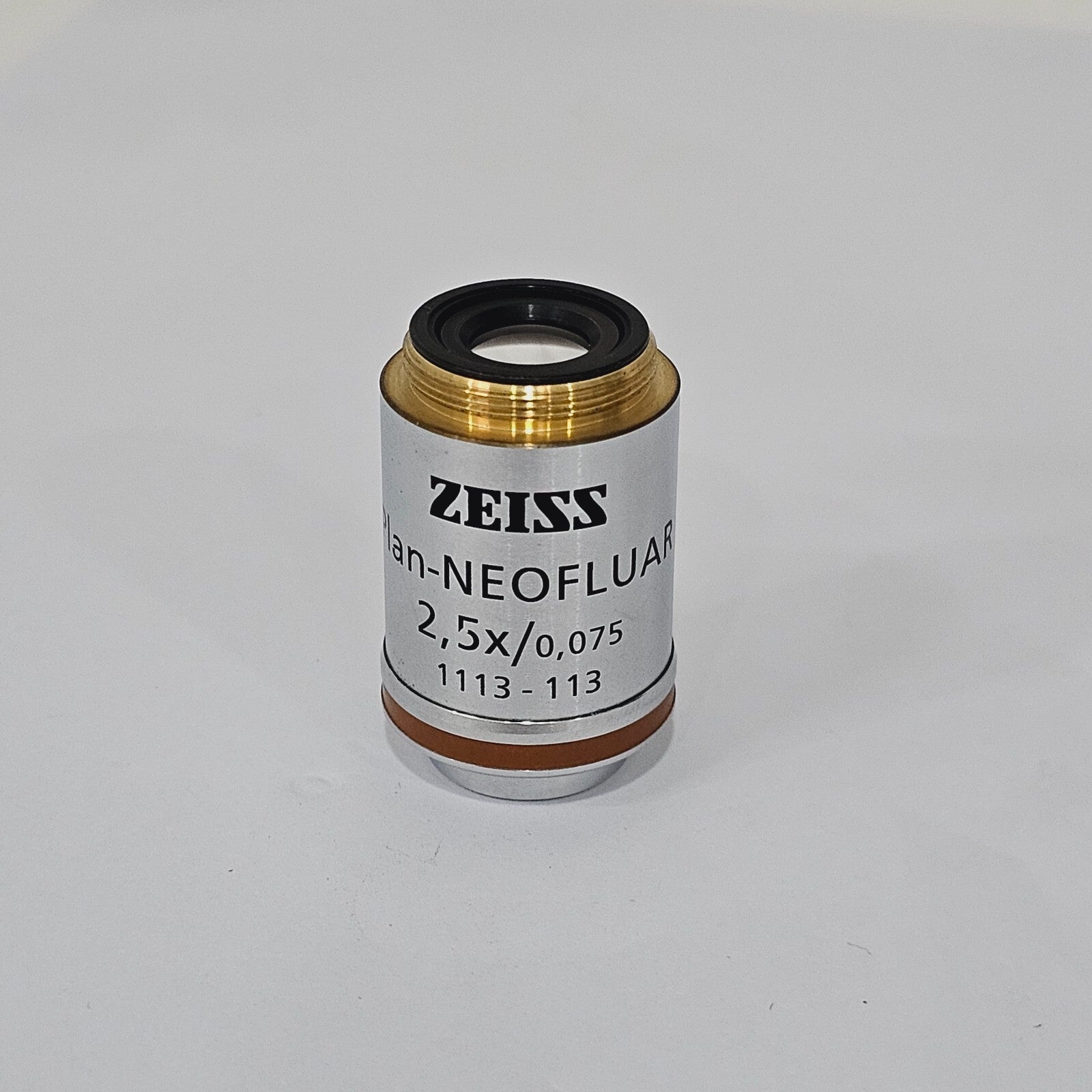 ZEISS Plan-NEOFLUAR 2.5x/0.075 ∞/- Microscope Objective Lens 1113 - 113