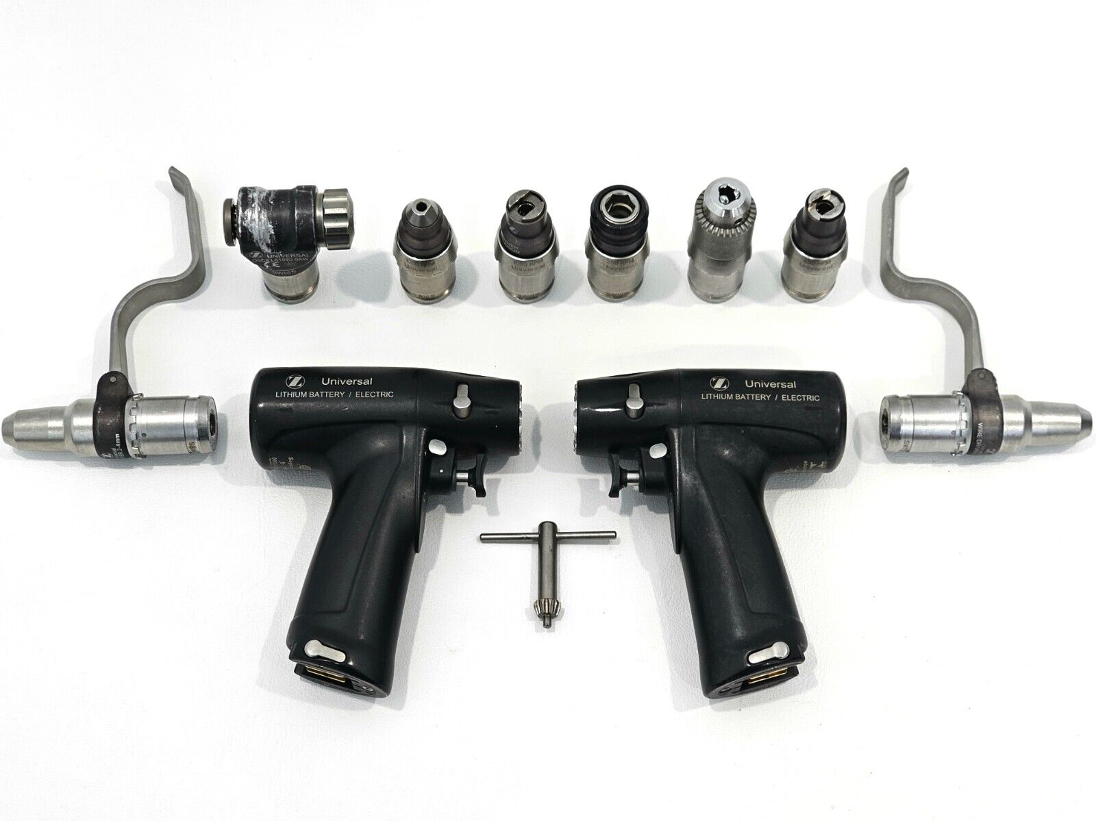 Zimmer Universal Power System Electric Handpieces With Case And Attachments