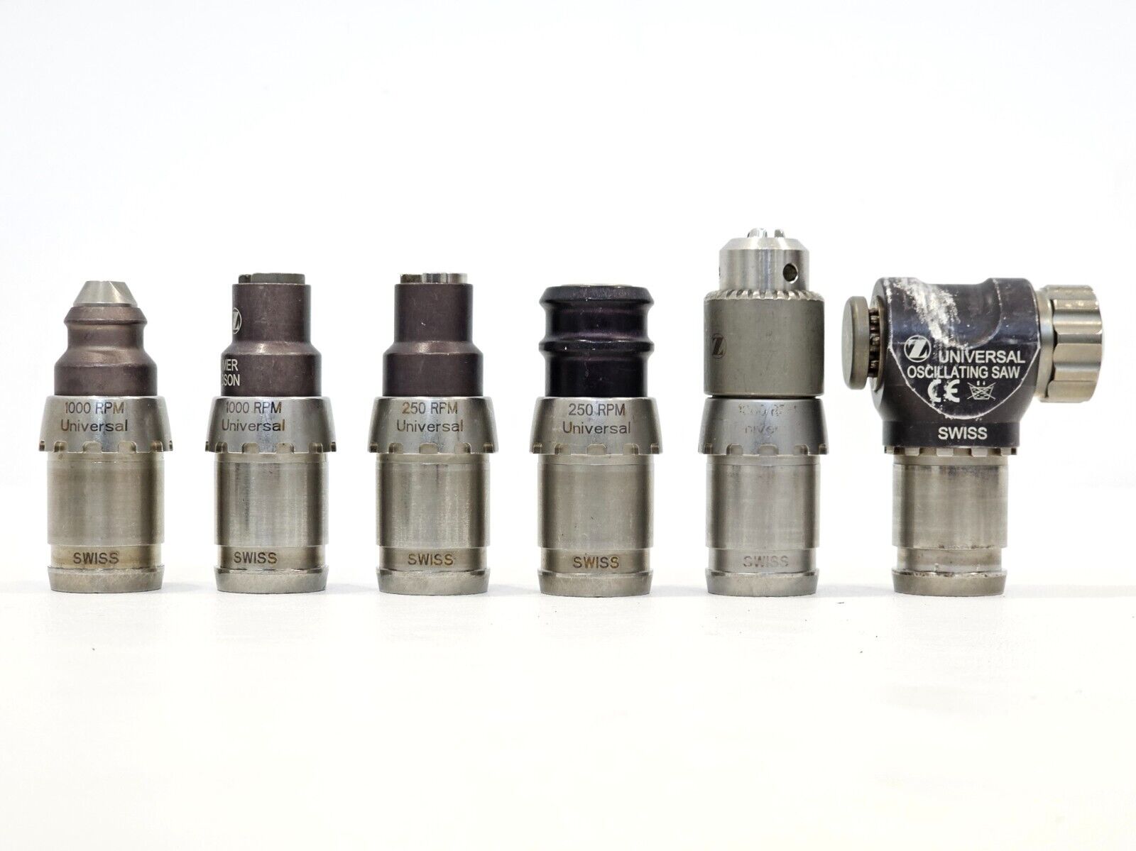 Zimmer Universal Power System Electric Handpieces With Case And Attachments