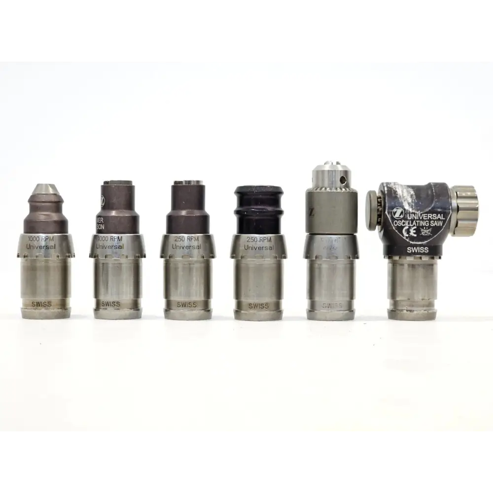 Zimmer Universal Power System Electric Handpieces With Case And Attachments