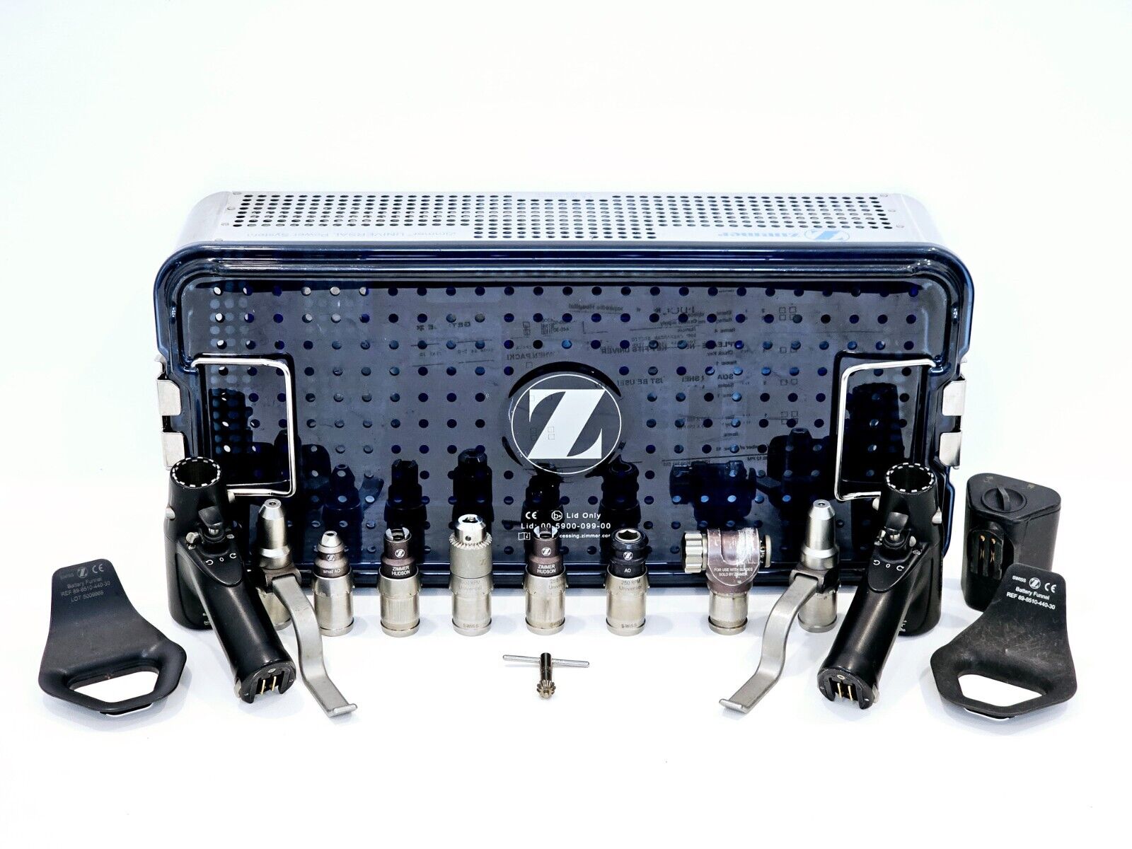 Zimmer Universal Power System Electric Handpieces With Case And Attachments