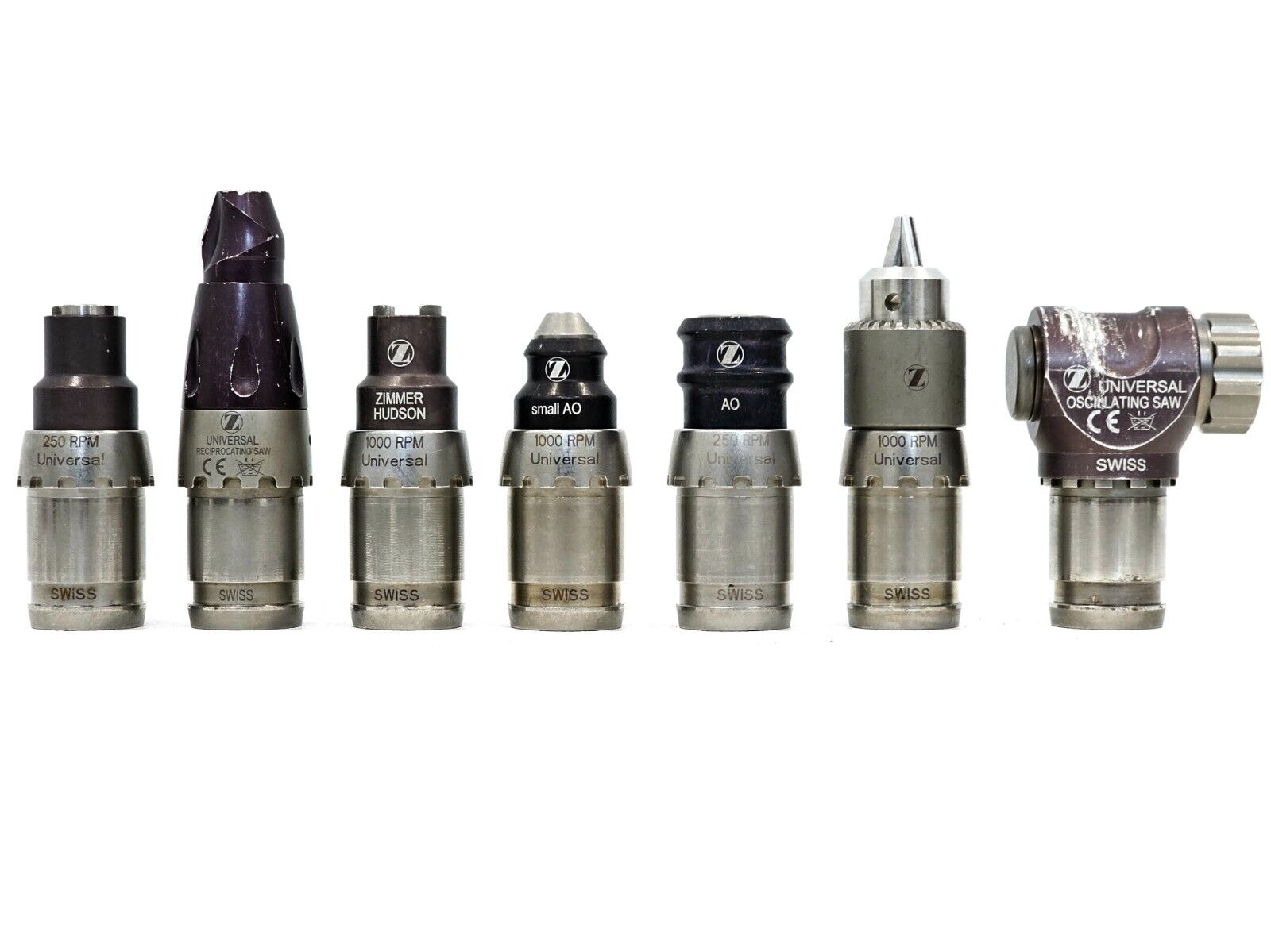 Zimmer Universal Power System Electric Handpieces With Case And Attachments