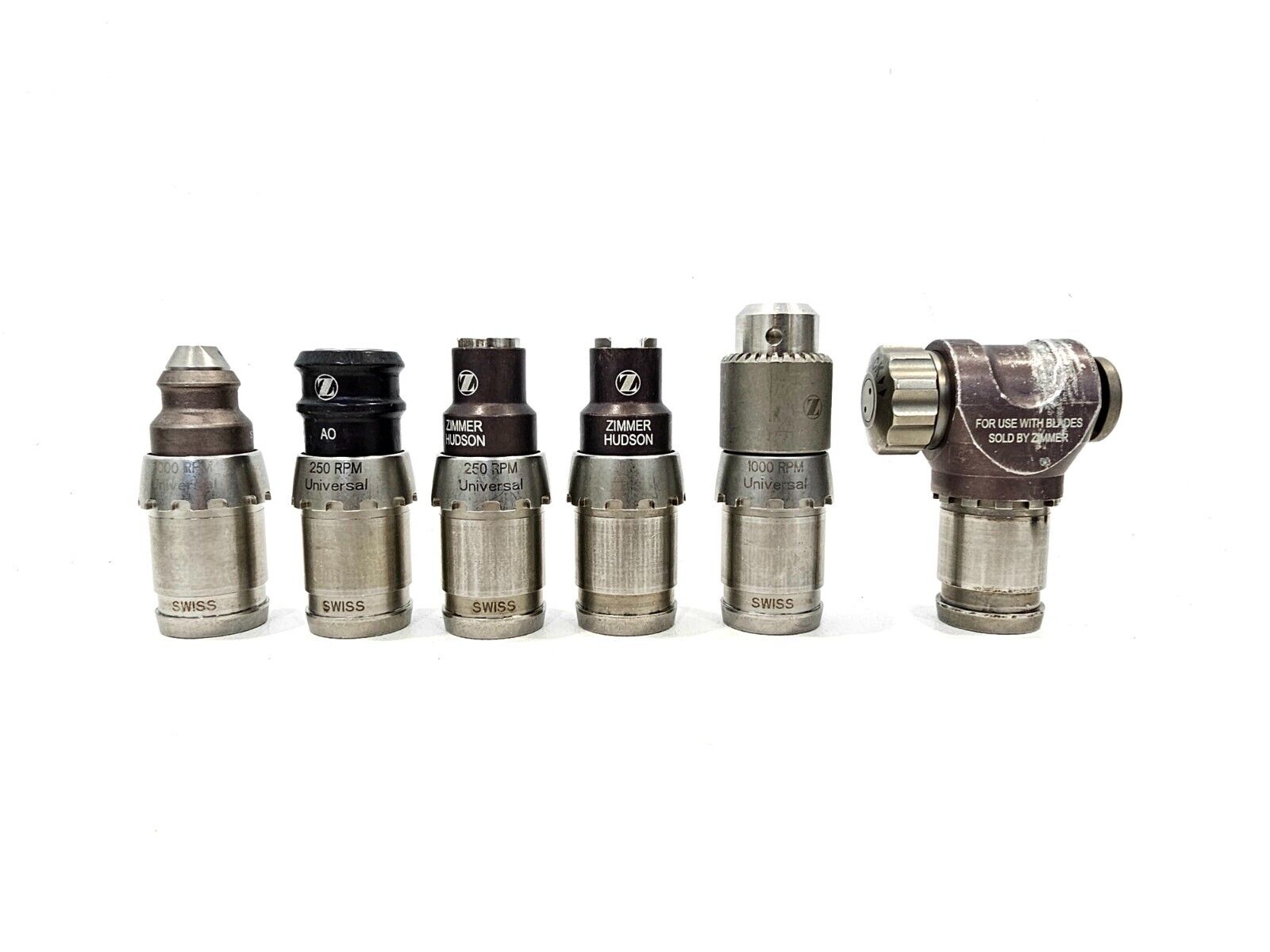 Zimmer Universal Power System Electric Handpieces With Case And Attachments
