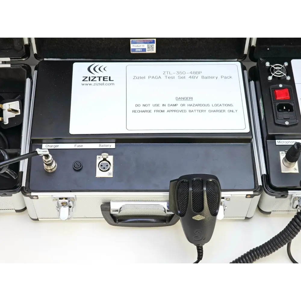ZIZTEL ZTL-350 ZAGA LOUDSPEAKER NETWORK TEST SET + ZTL-380-48BP Battery Pack