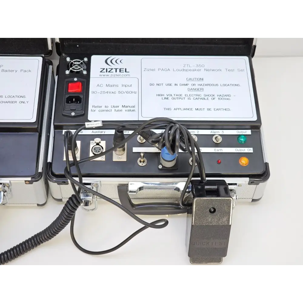 ZIZTEL ZTL-350 ZAGA LOUDSPEAKER NETWORK TEST SET + ZTL-380-48BP Battery Pack