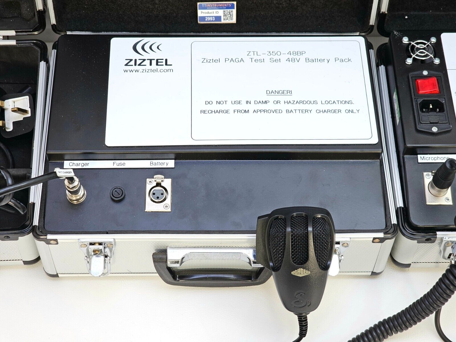 ZIZTEL ZTL-350 ZAGA LOUDSPEAKER NETWORK TEST SET + ZTL-380-48BP Battery Pack