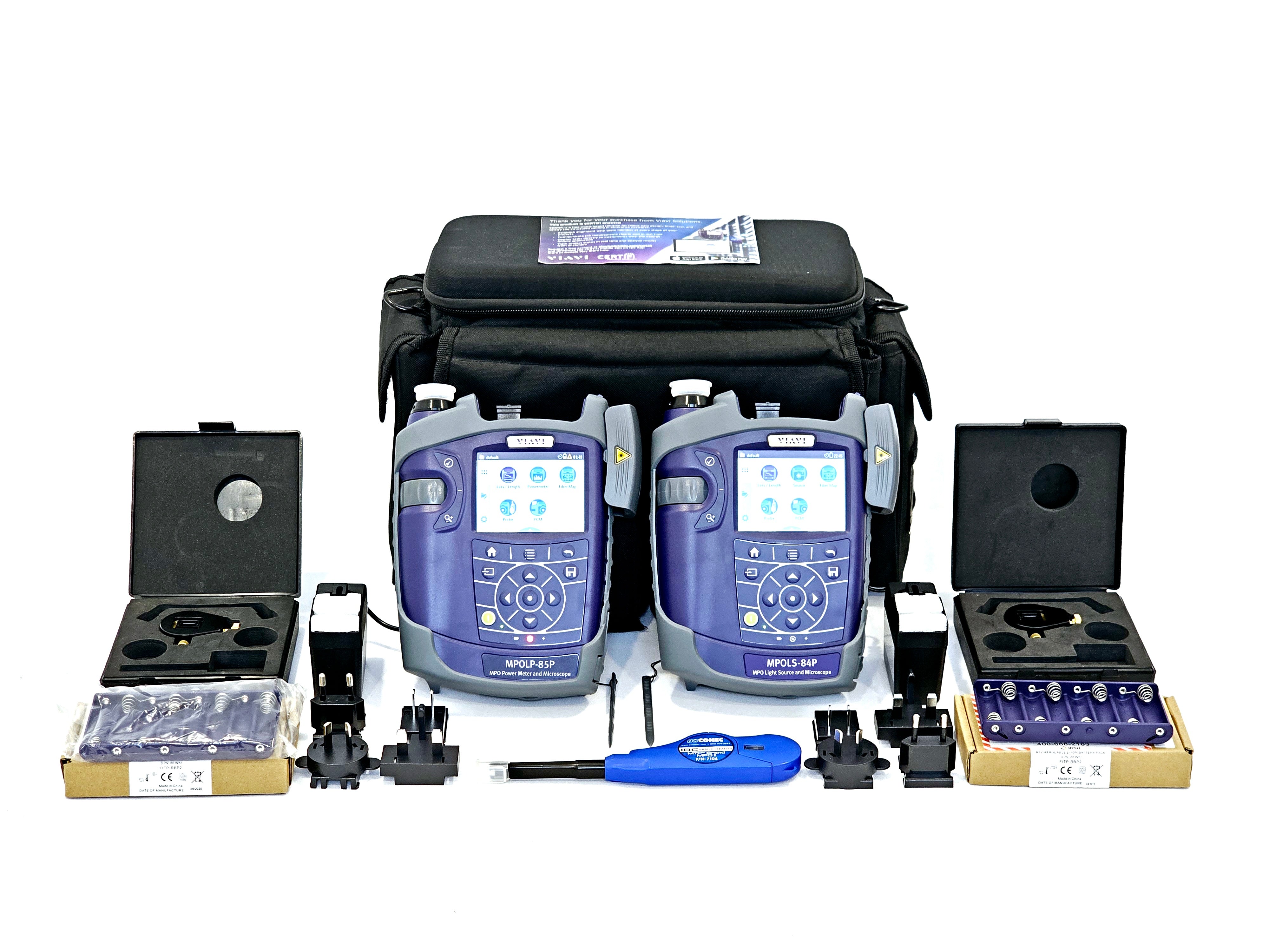 Viavi MPO Optical Loss Test Set MM Tier 1 Certification MPOLP-85P MPOLS-84P