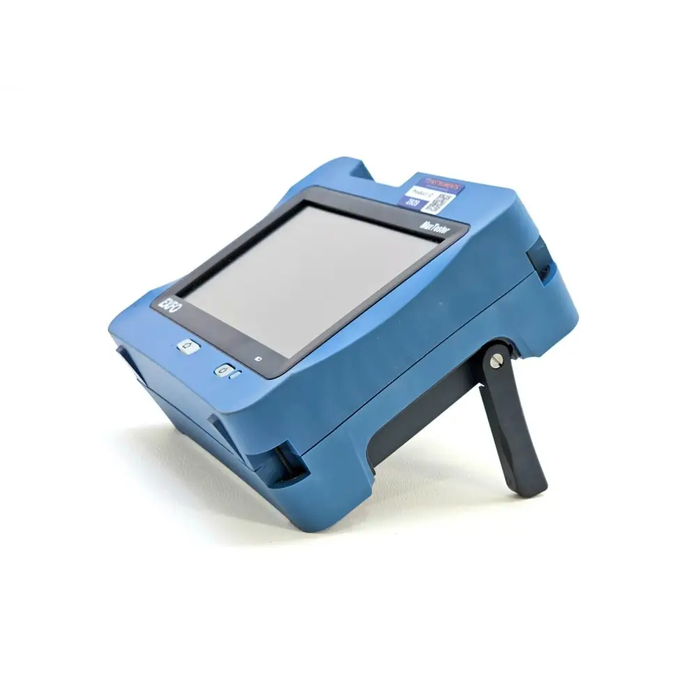 EXFO MAX-940 fiber certifier screen showing wavelength selection 850 1300 1310 1550 nm