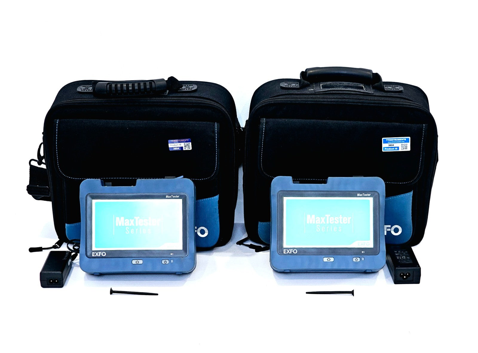 2x EXFO OLTS MAX-945-SM3 1310/1550/1625 SM Optical Loss Tester Set MAX-945 ORL