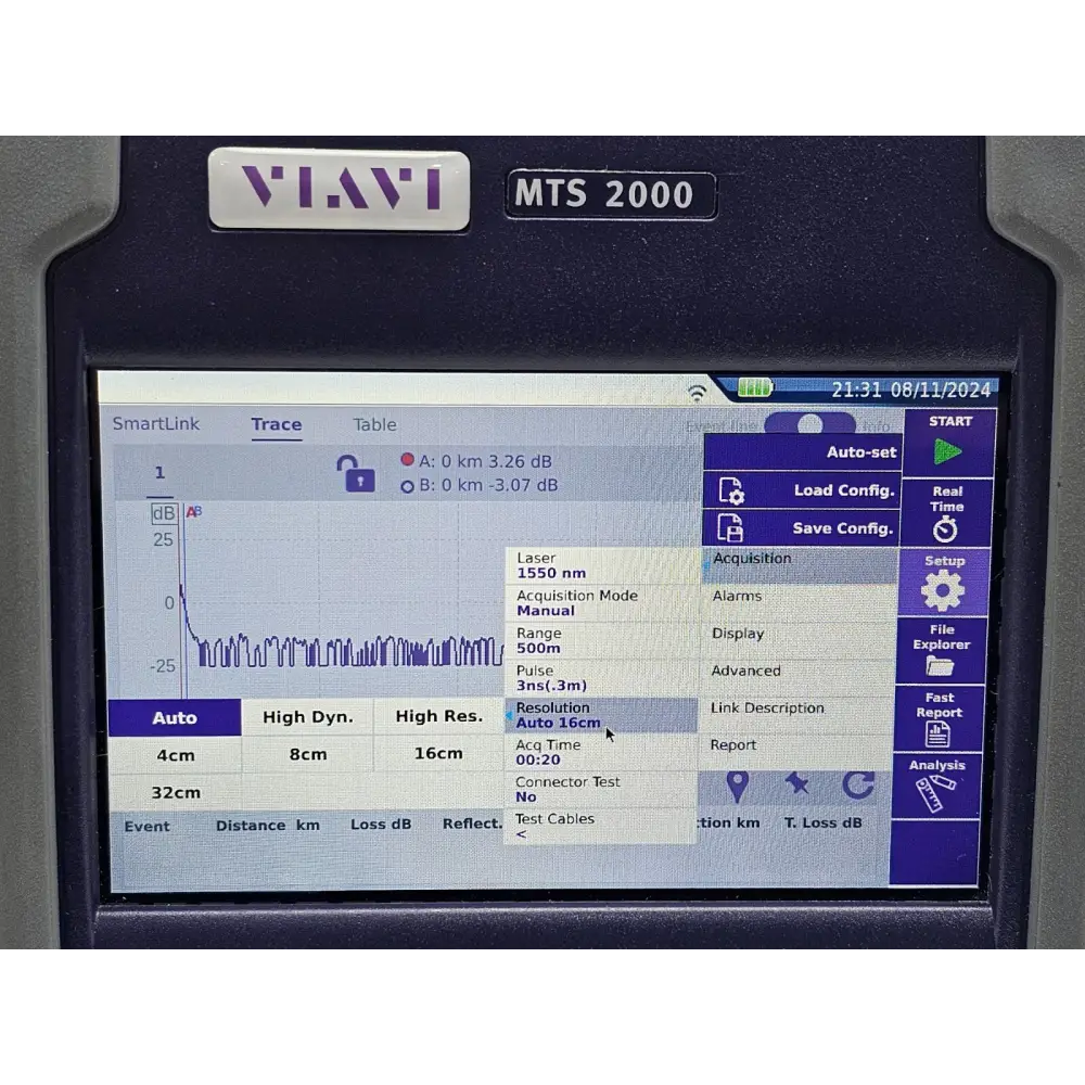 Viavi MTS 2000 V2 OTDR unit cosmetic condition used very good overall