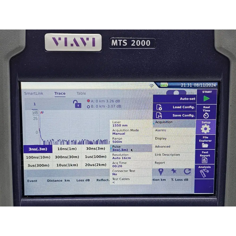 Viavi MTS 2000 V2 4138 MP49 OTDR module serial number label detail