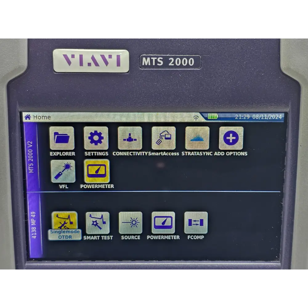 Viavi MTS 2000 V2 OTDR with carry case and protective case included