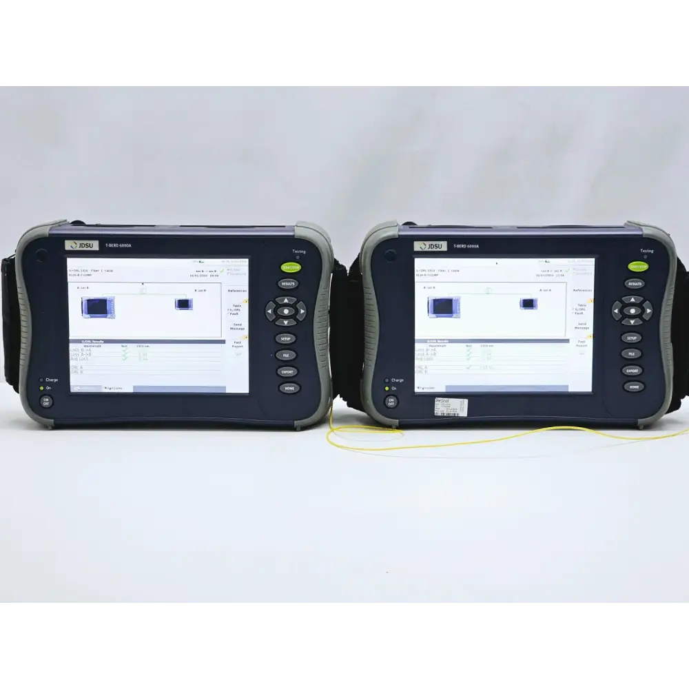 Viavi MTS 6000A V2 mainframe with 8126B SM OTDR module — front view showing touch screen display