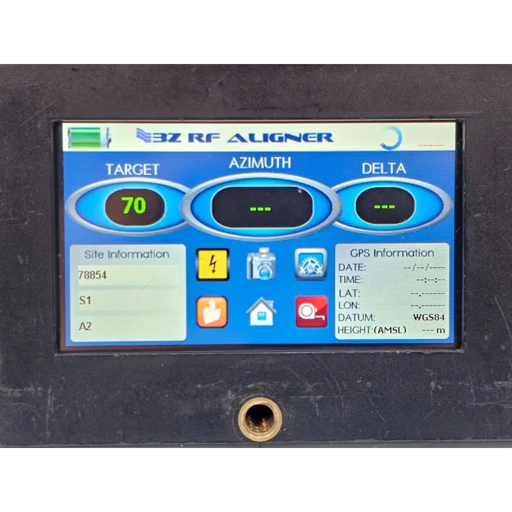 RFA1000 RF Aligner label showing model number and serial information
