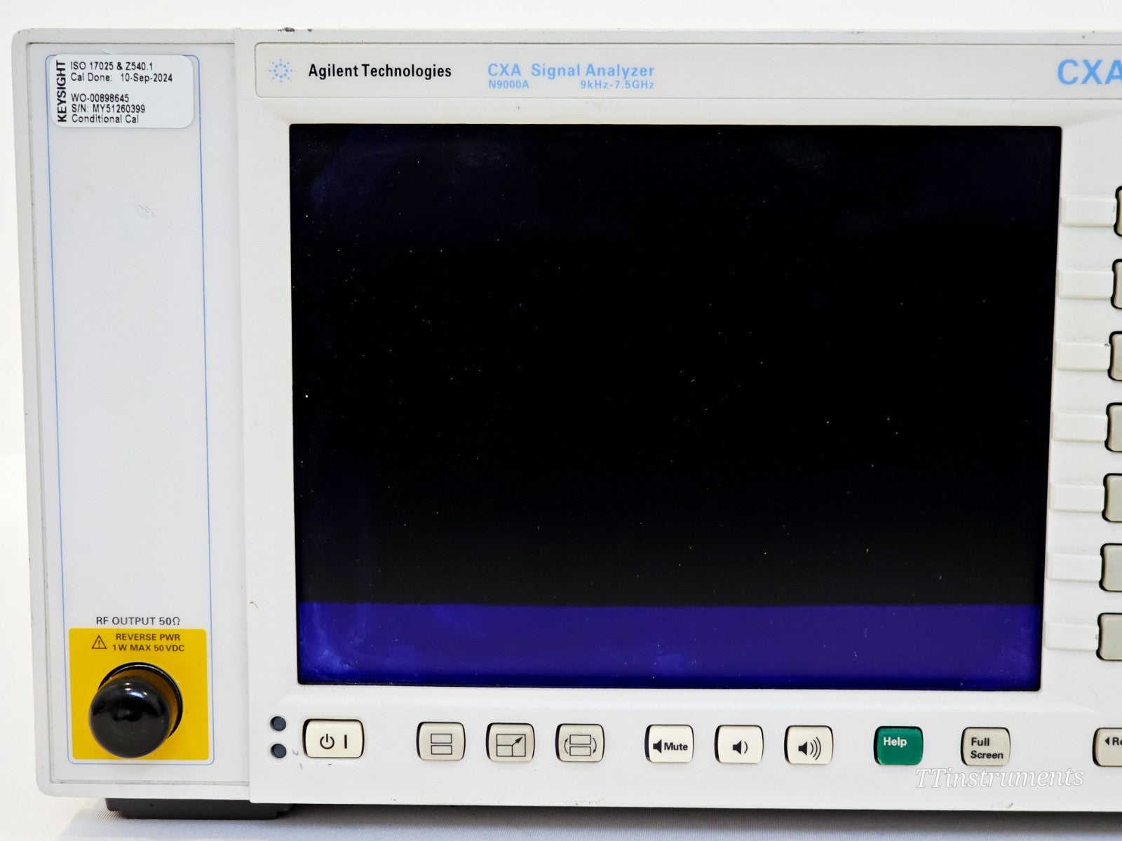 Conditional Cal Agilent Keysight CXA N9000A Signal Analyzer 7.5 GHz 507 P07 T06