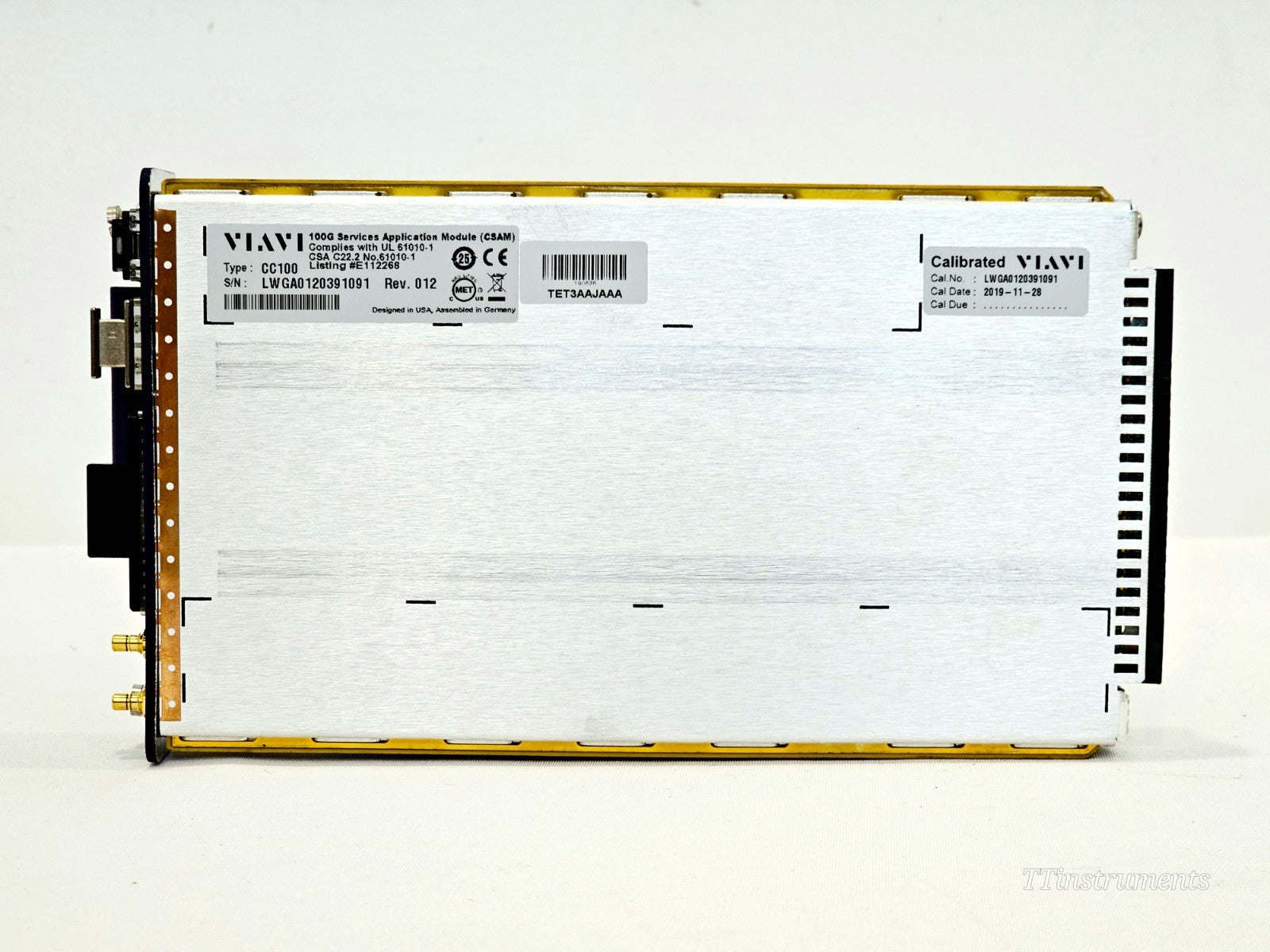 Viavi JDSU MTS 6000A V2 with BERT CSAM CC100 1G Ethernet Module CSAM1