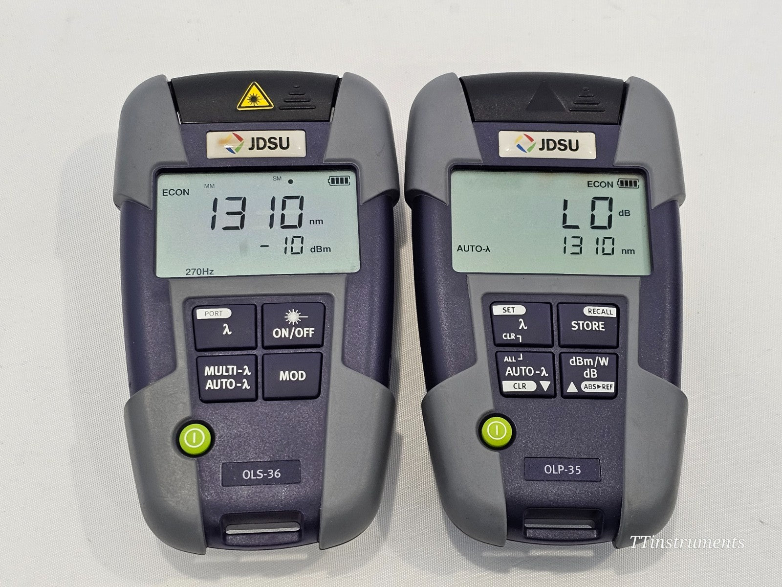 JDSU OMK-36 OLS-36 Optical Laser Source 2303/23 & OLP-35 Power Meter 2302/02