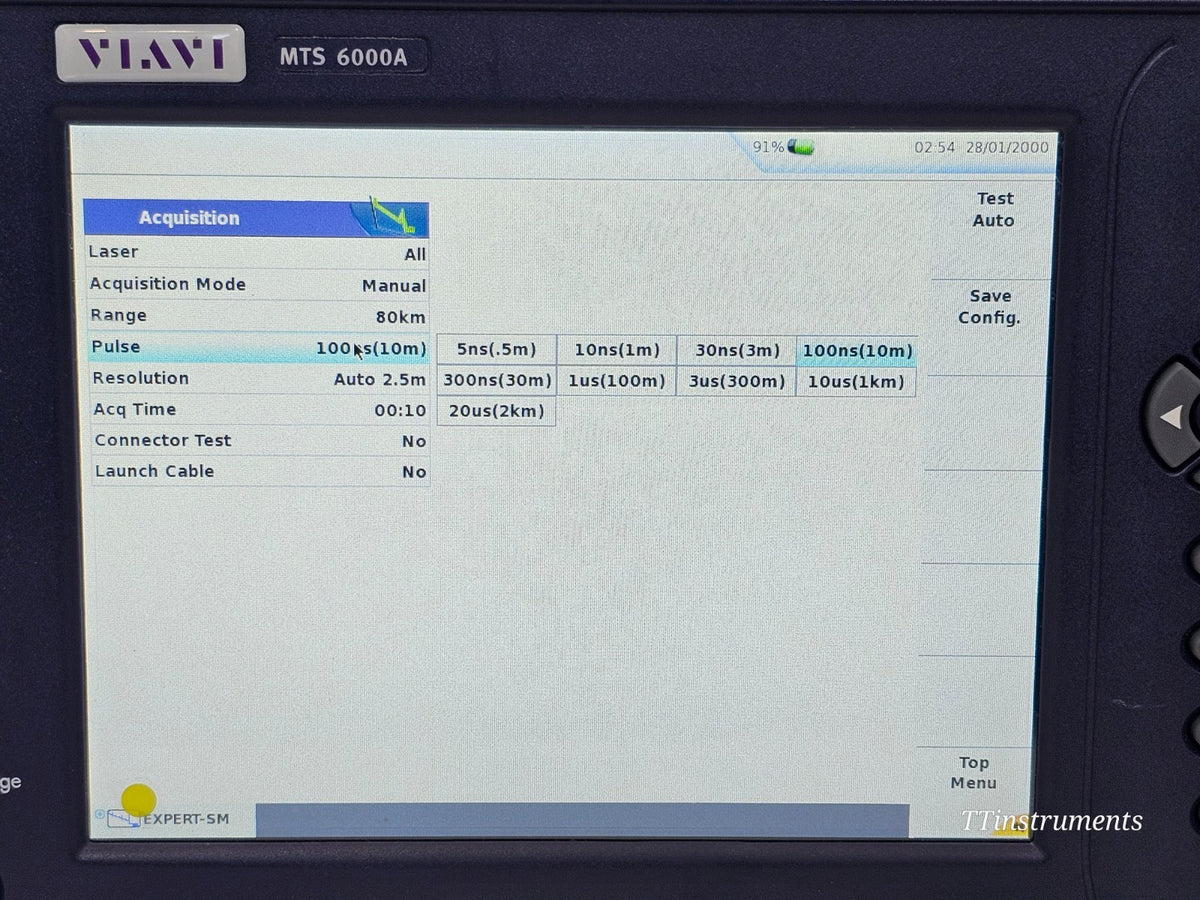 VIAVI MTS 6000A V2 Mainframe + 8126B SM OTDR 1310/1550nm 41/40dB APC16