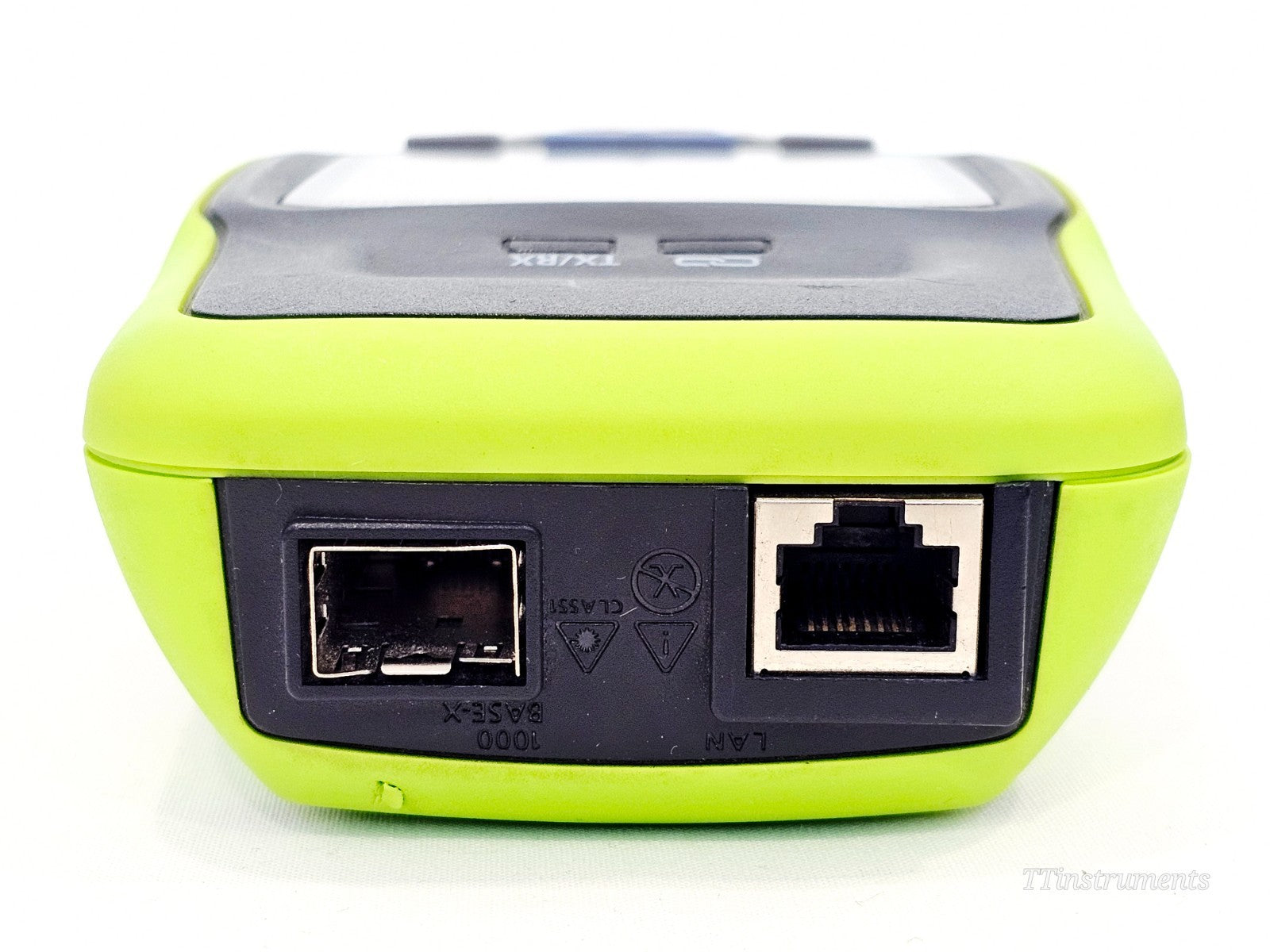 NetAlly LinkRunner bottom panel and label used network diagnostic equipment