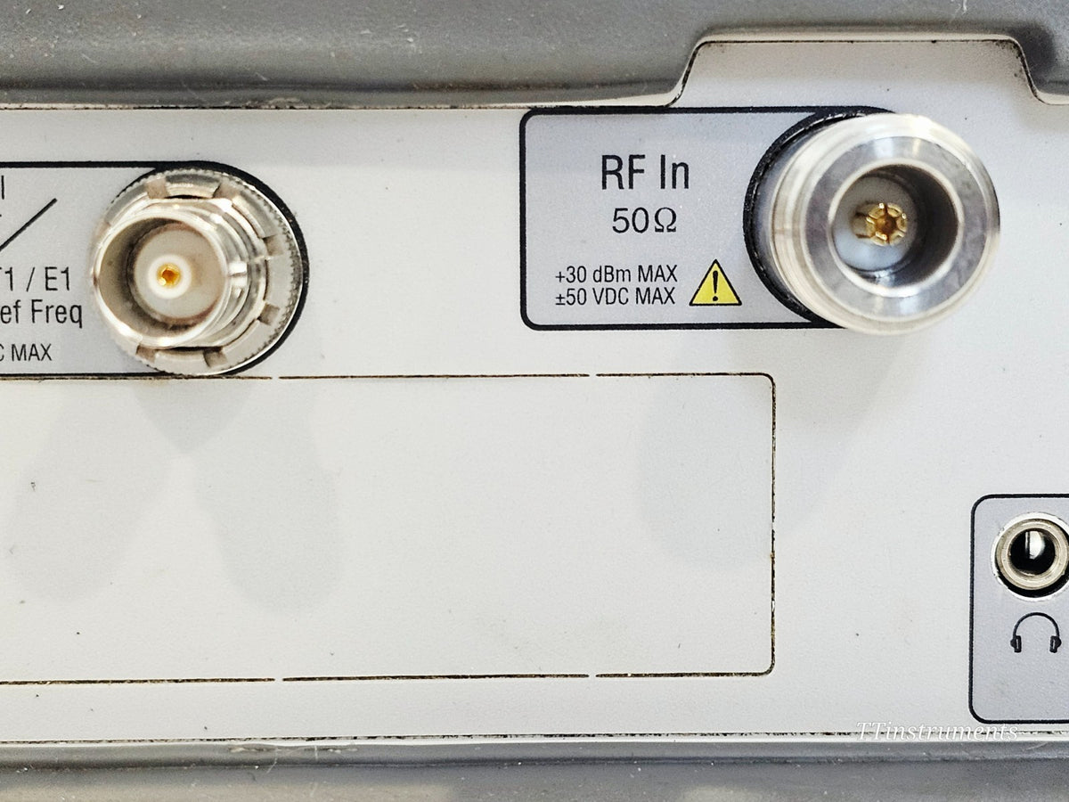 Anritsu S331E cable and antenna analyser left side panel detail