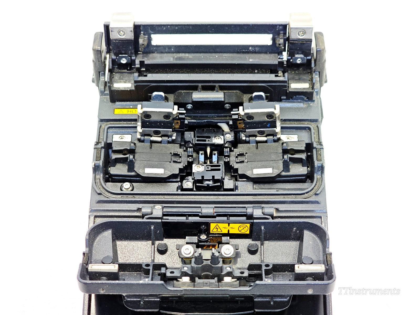 Fujikura 22S fusion splicer rear ports and connections detail