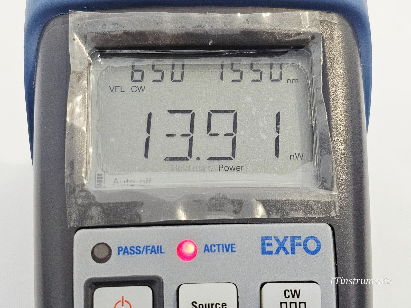 EXFO FOT-600 fibre optic equipment bottom panel view
