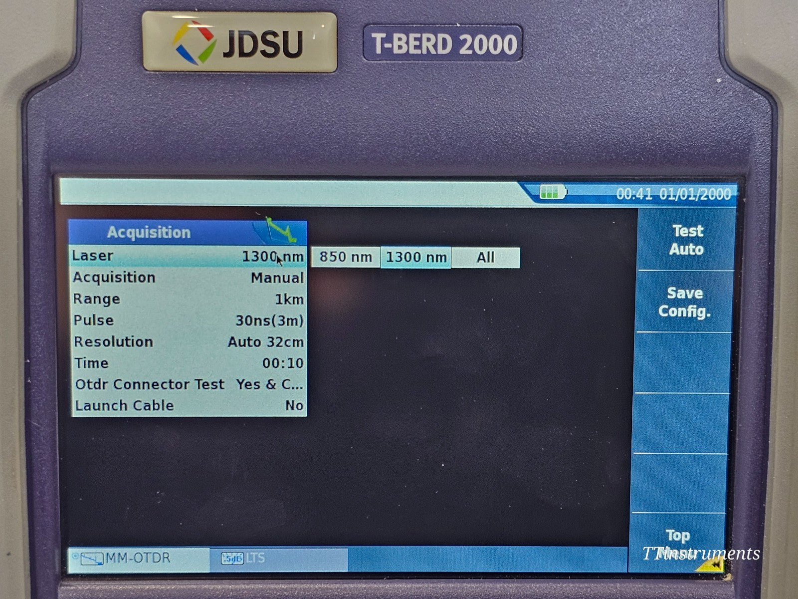 Calibrated Viavi JDSU T-BERD 2000 + 4146 QUAD OTDR SM MM 850/1300 1310/1550