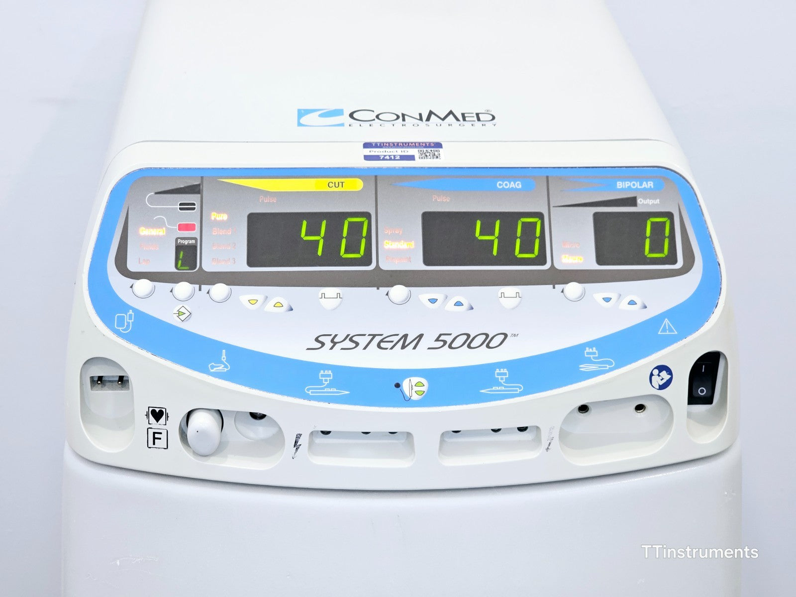 ConMed System 5000 60-8005-001 Generator with Cut/Coag and Bipolar Footswitch