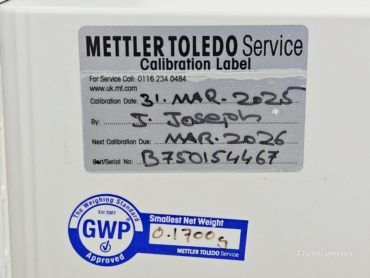 Mettler Toledo weighing scale control interface used lab balance detail