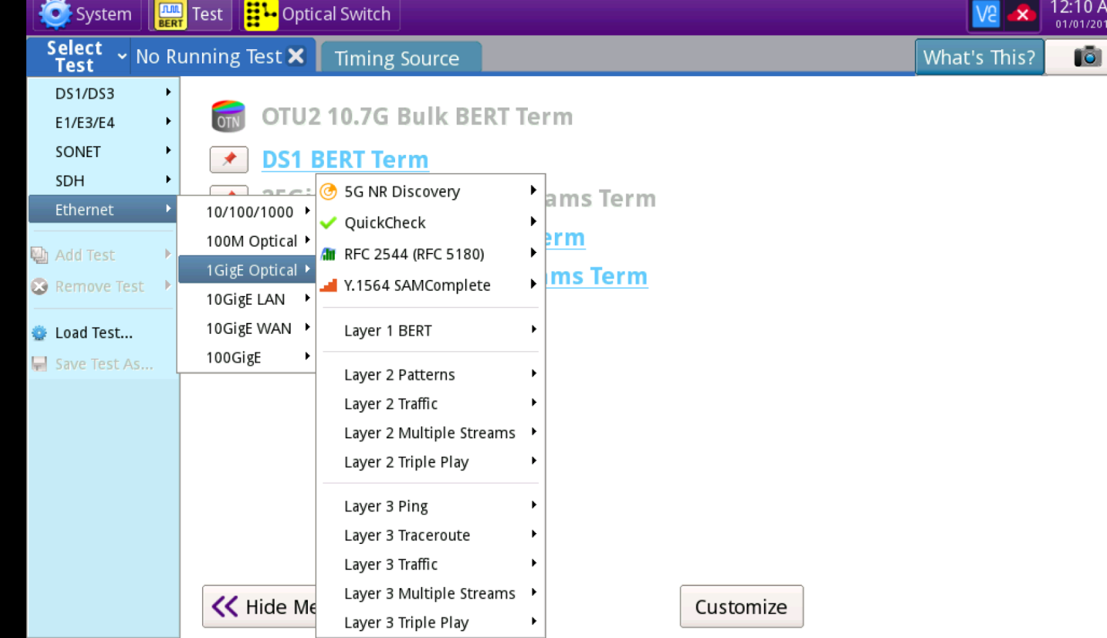 Viavi JDSU MAP-2100 1/10/100G Ethernet BER Remote Tester with Multiple Licences