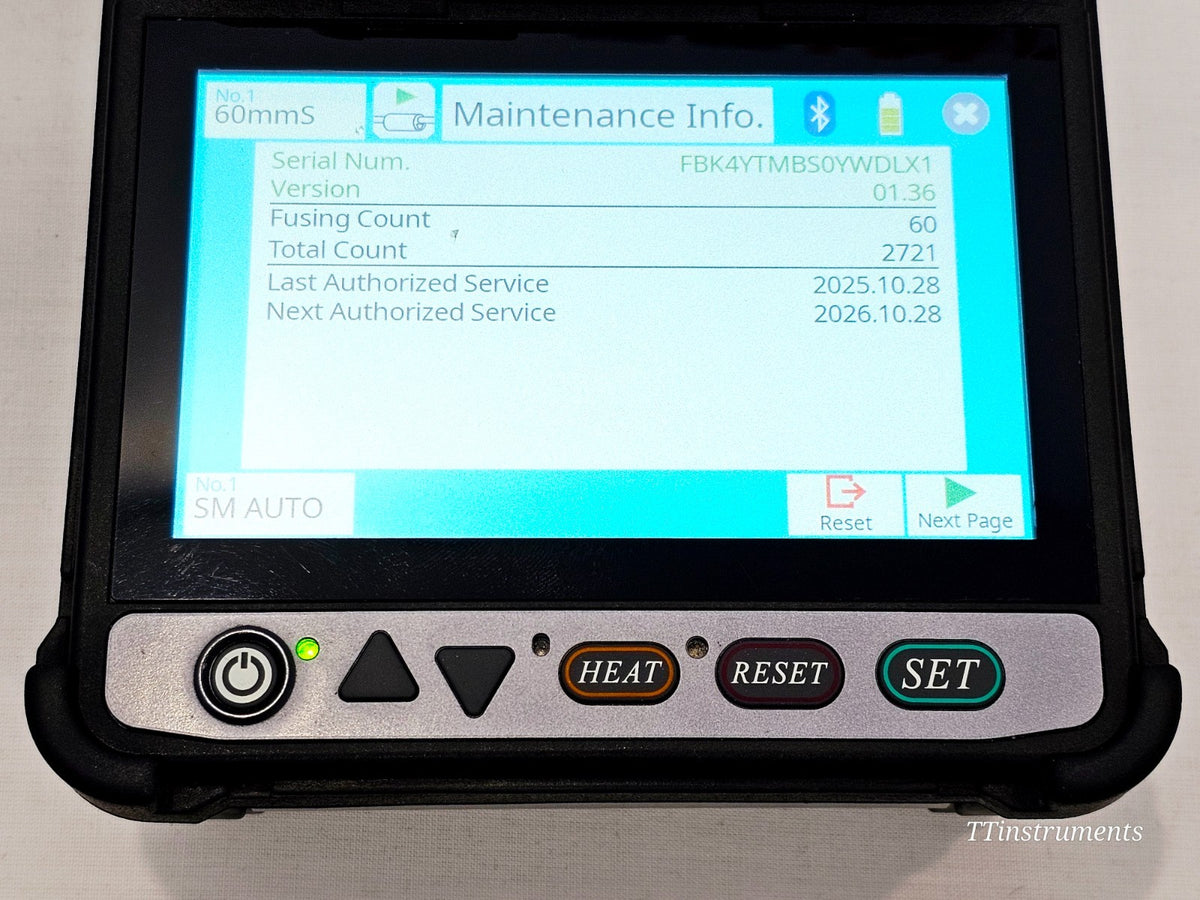 Serviced Fujikura 41S Active Cladding Fusion Splicer ARC 2721 **NO Cleaver1