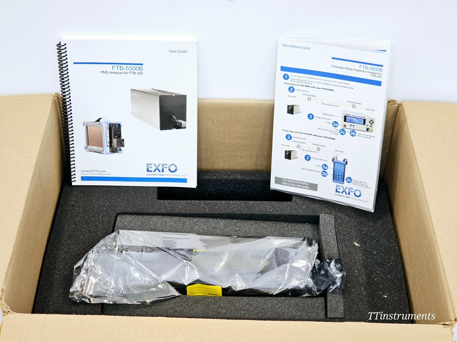 NEW EXFO FTB-5500B PMD Polarisation Mode Dispersion Analyzer MFD 2020 APC