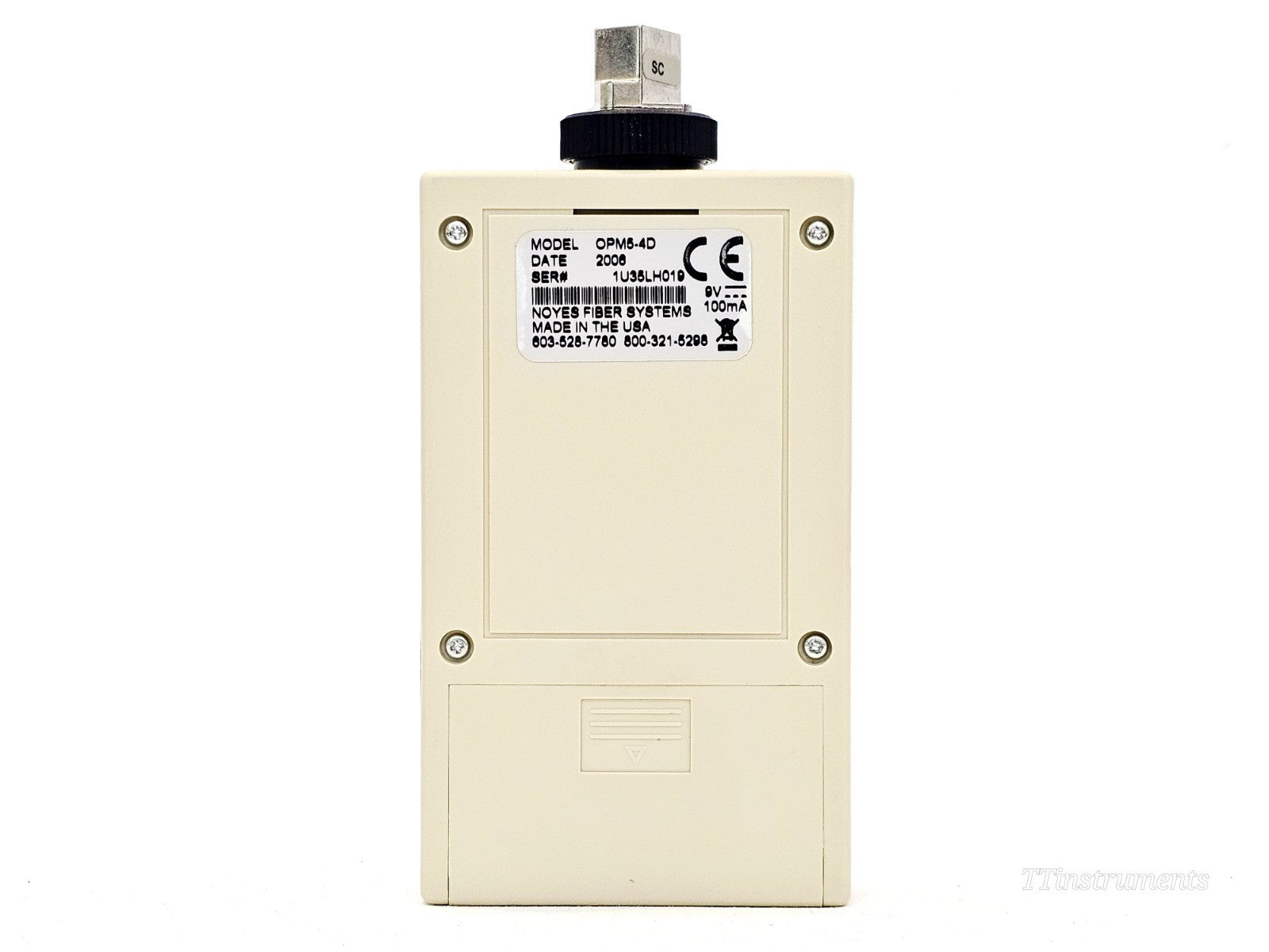 NOYES AFL optical power meter side view port connections
