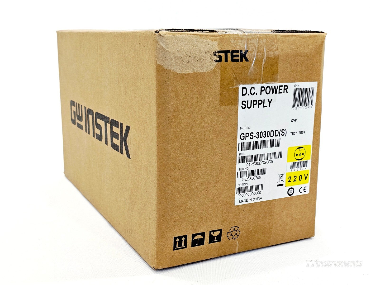 GW Instek GPS-3030DD (S) Single Output 90W Linear DC Power Supply