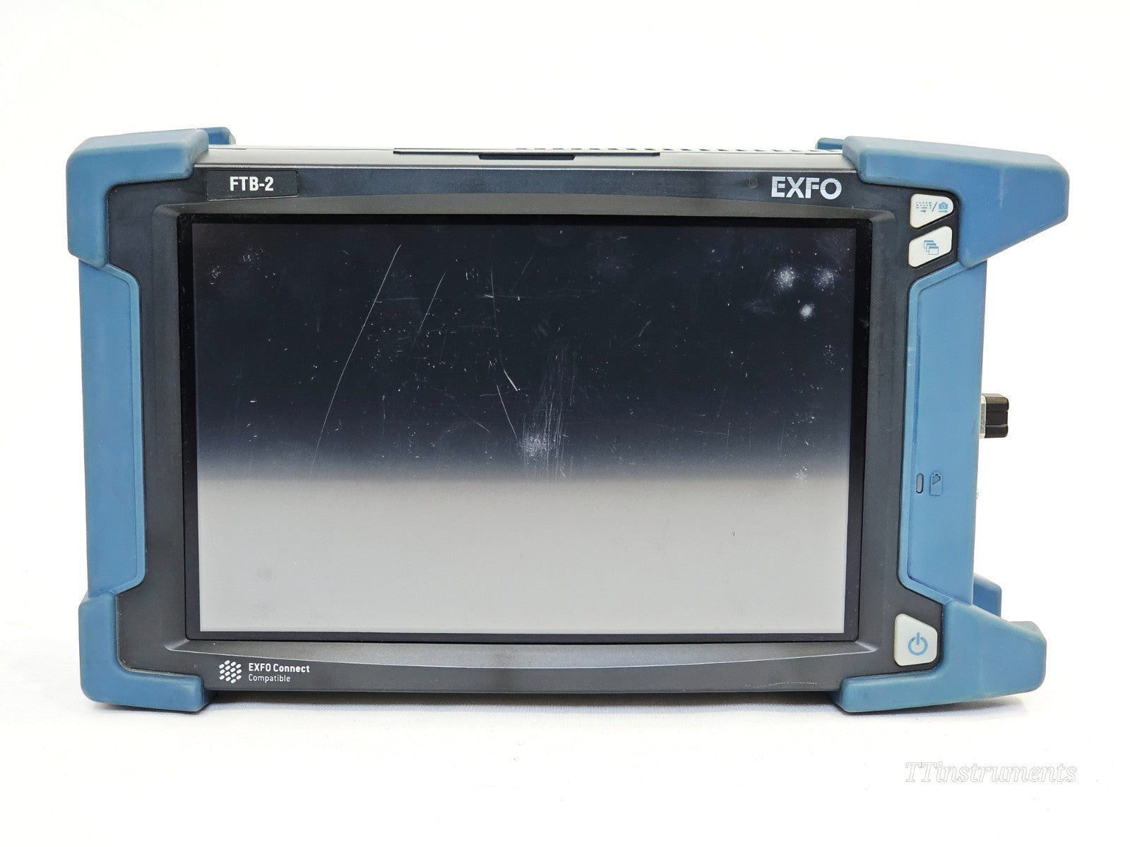 EXFO FOT-930 fibre optic tester side angle view