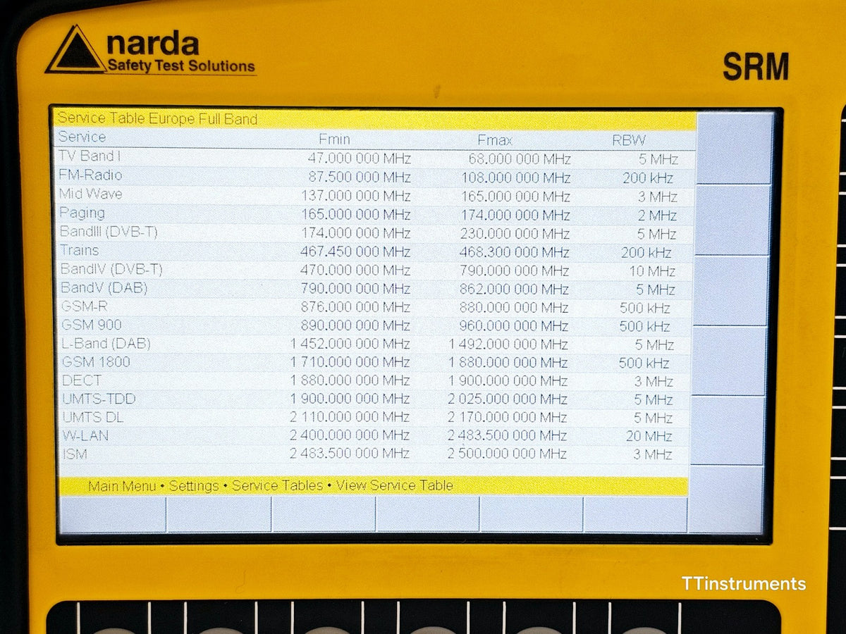 Narda SRM-3006 Selective Radiation Meter 3006/01 + 3501/03 Probe 27MHz - 3GHz14