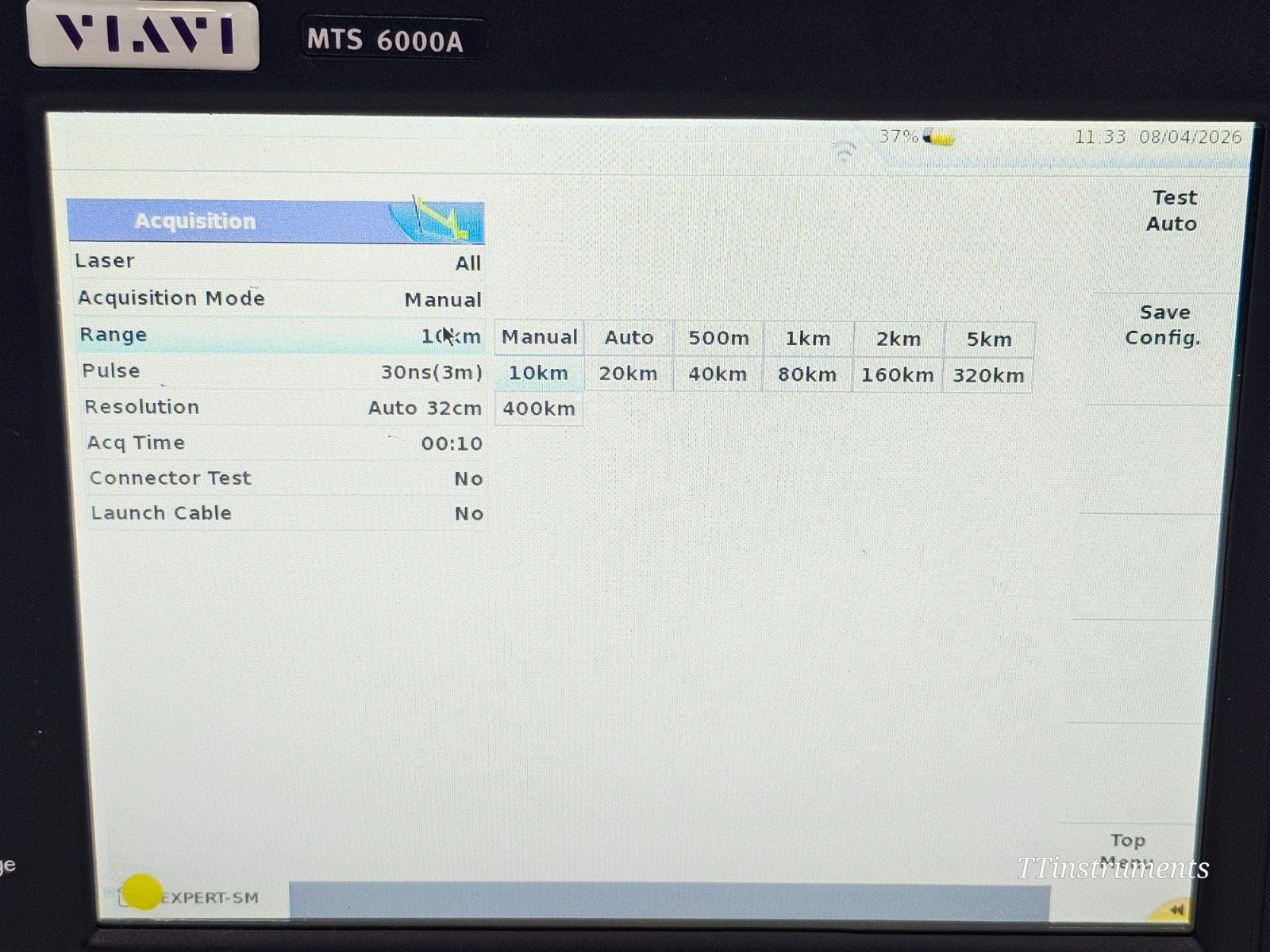 Viavi MTS 6000A V2 + 8126C SM OTDR 1310/1550nm 47 dB Bi-Directional Test FCOMP16