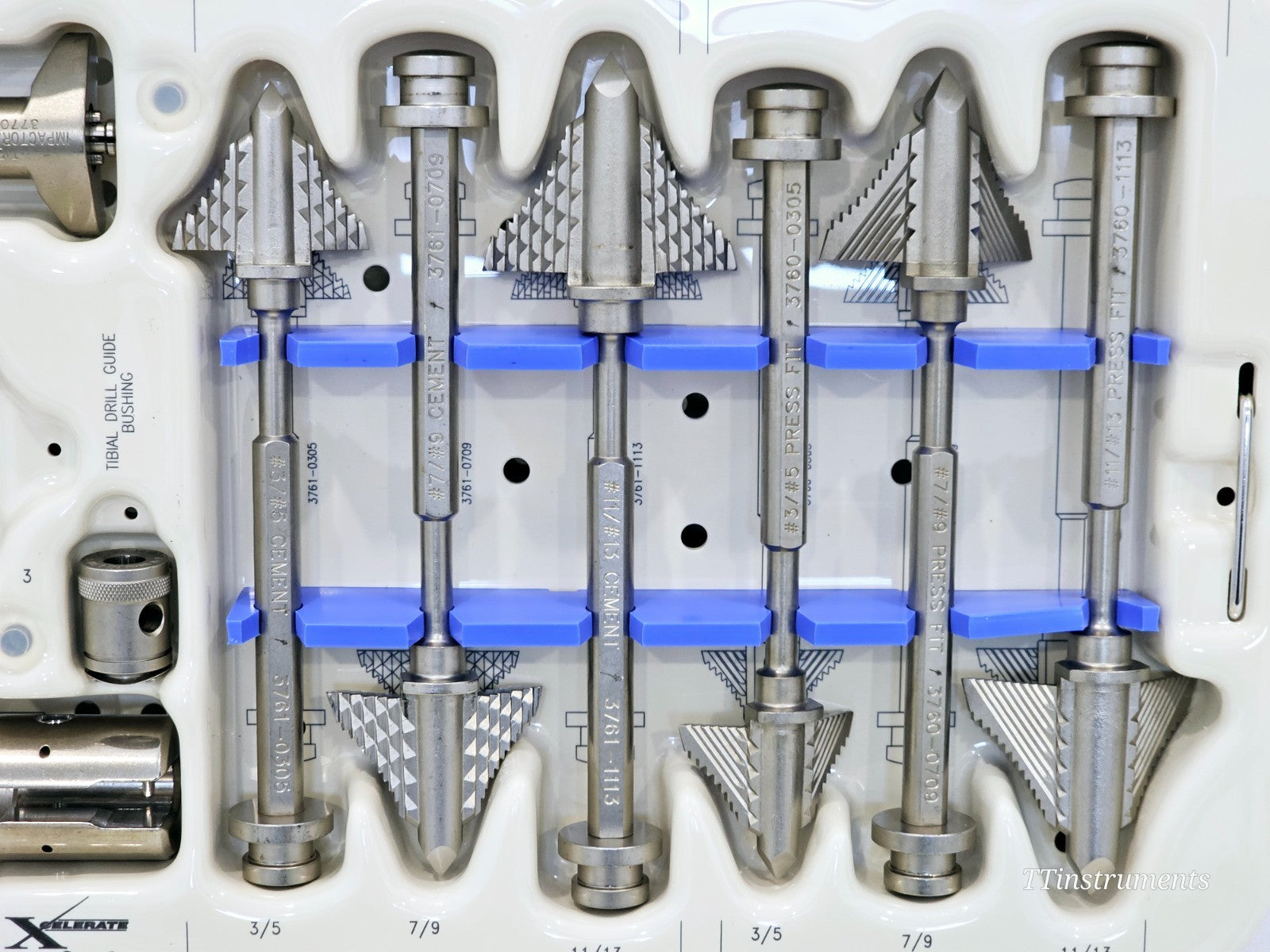 Stryker 8000-2021 XCELARATE Scorpio T2 Tibial Preparation Instrument Set