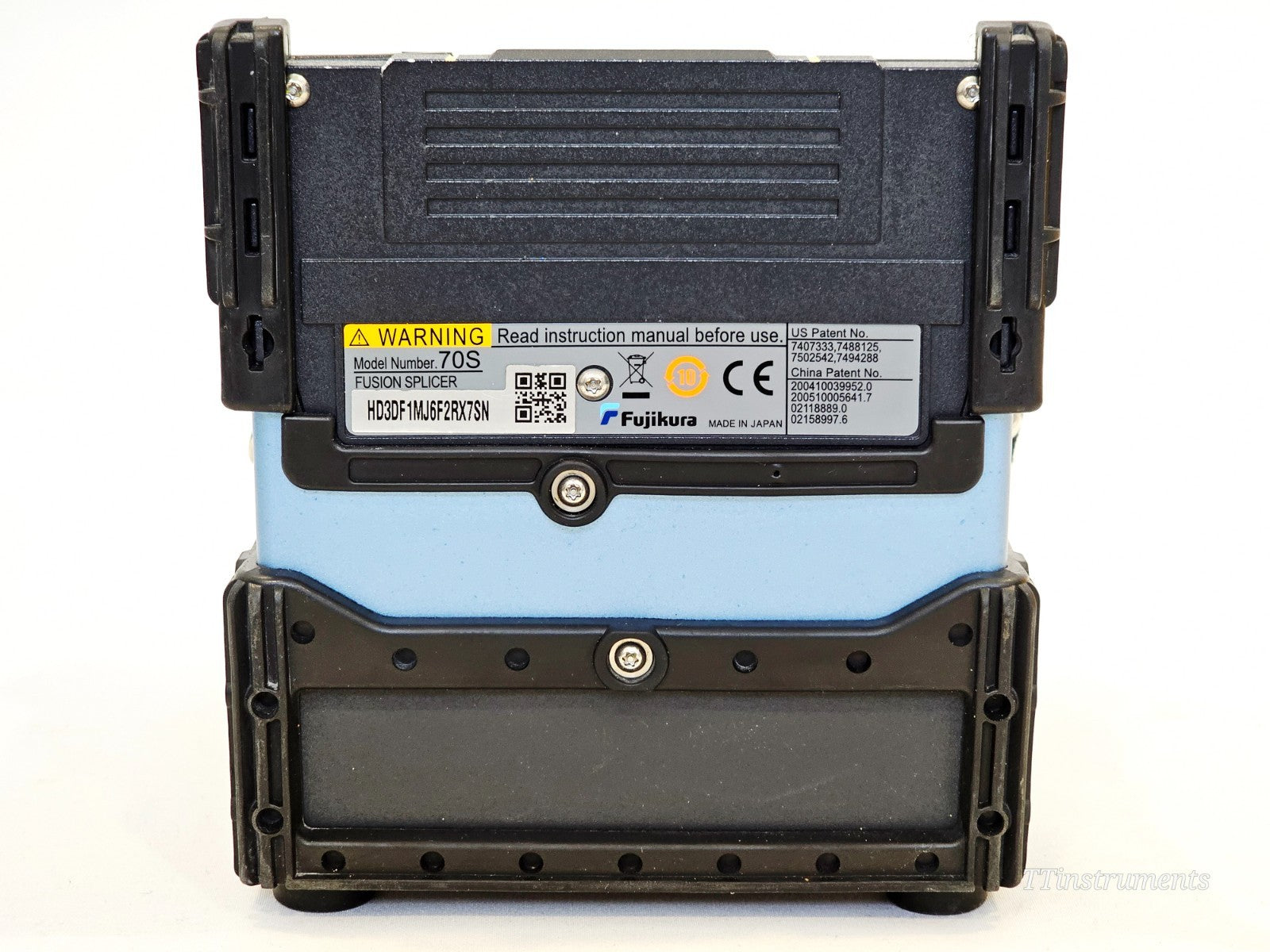 Fujikura FSM-70S fusion splicer LCD display screen and control panel close-up