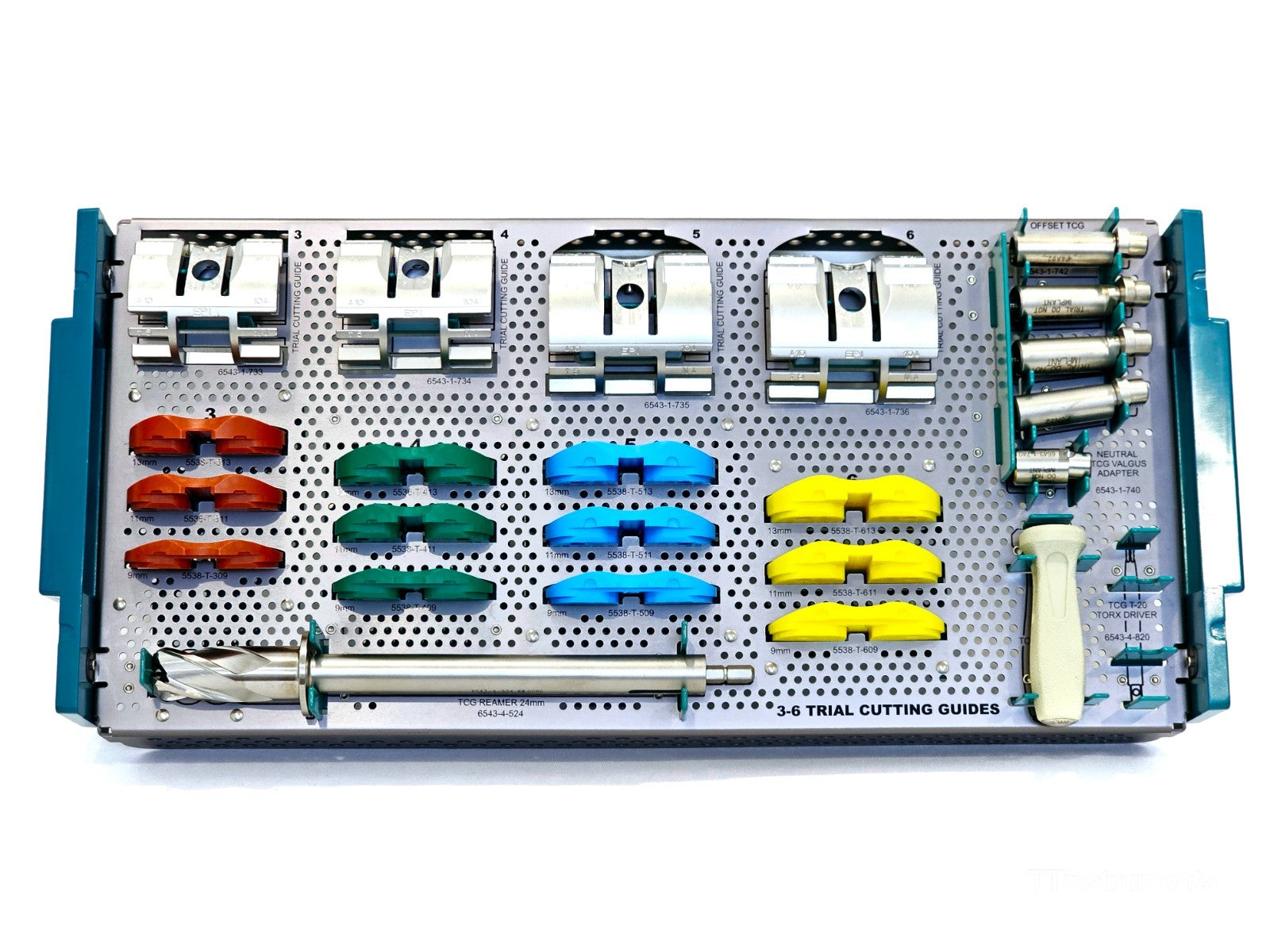 Stryker Triathlon TCG Instruments And 3-6 Trial Cutting Guides Kit