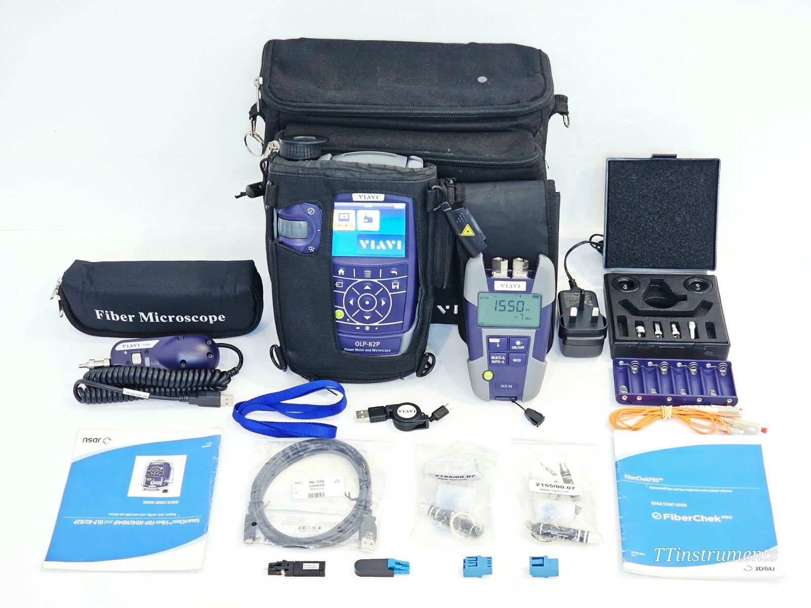 VIAVI OLP-82P Power Meter Microscope + OLS-36 + P5000i Fibre Kit0