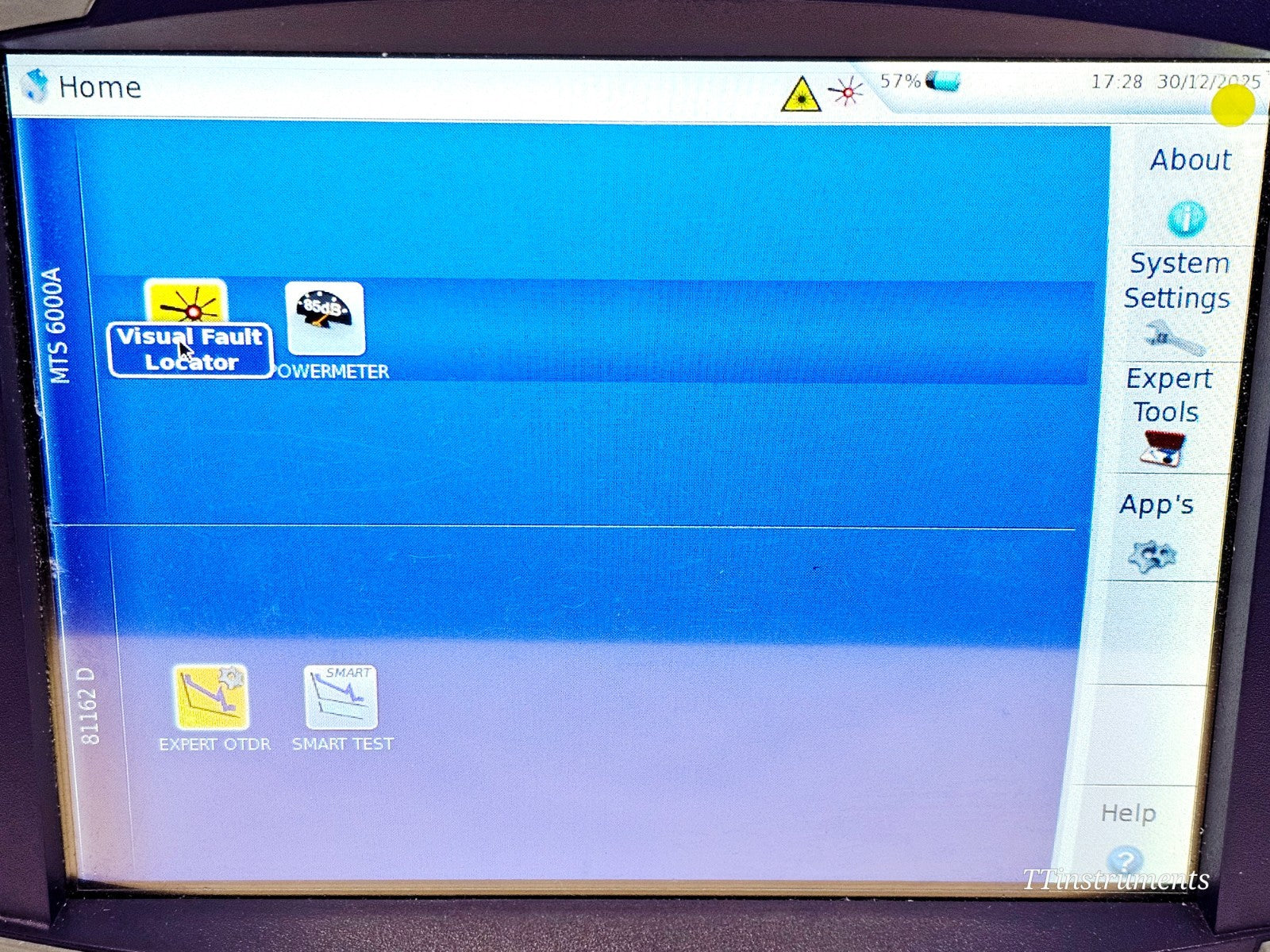 Viavi JDSU MTS 6000A + 81162D 1625 Filtered OTDR 50 dB High Power In-service